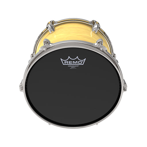 Remo ES-1016-00 16Inch Ambassador Ebony Bass Drum Head - Image 2