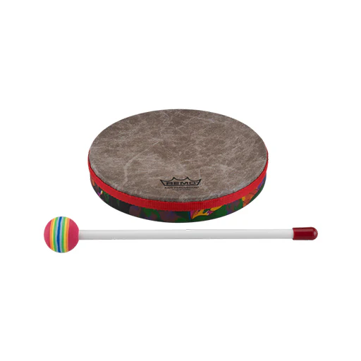 Remo KD-0108-01 8inch Kids Percussion Frame Drum, Fabric Rain Forest