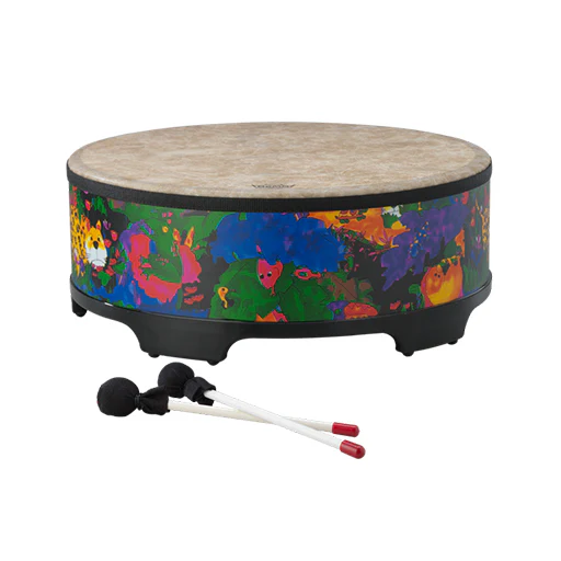 Remo KD-5822-01 22inch Kids Percussion Gathering Drum, Fabric Rain Forest