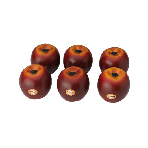 Remo SC-APLG-06 Fruit Shakers, Large Apple, 6-Piece Bag
