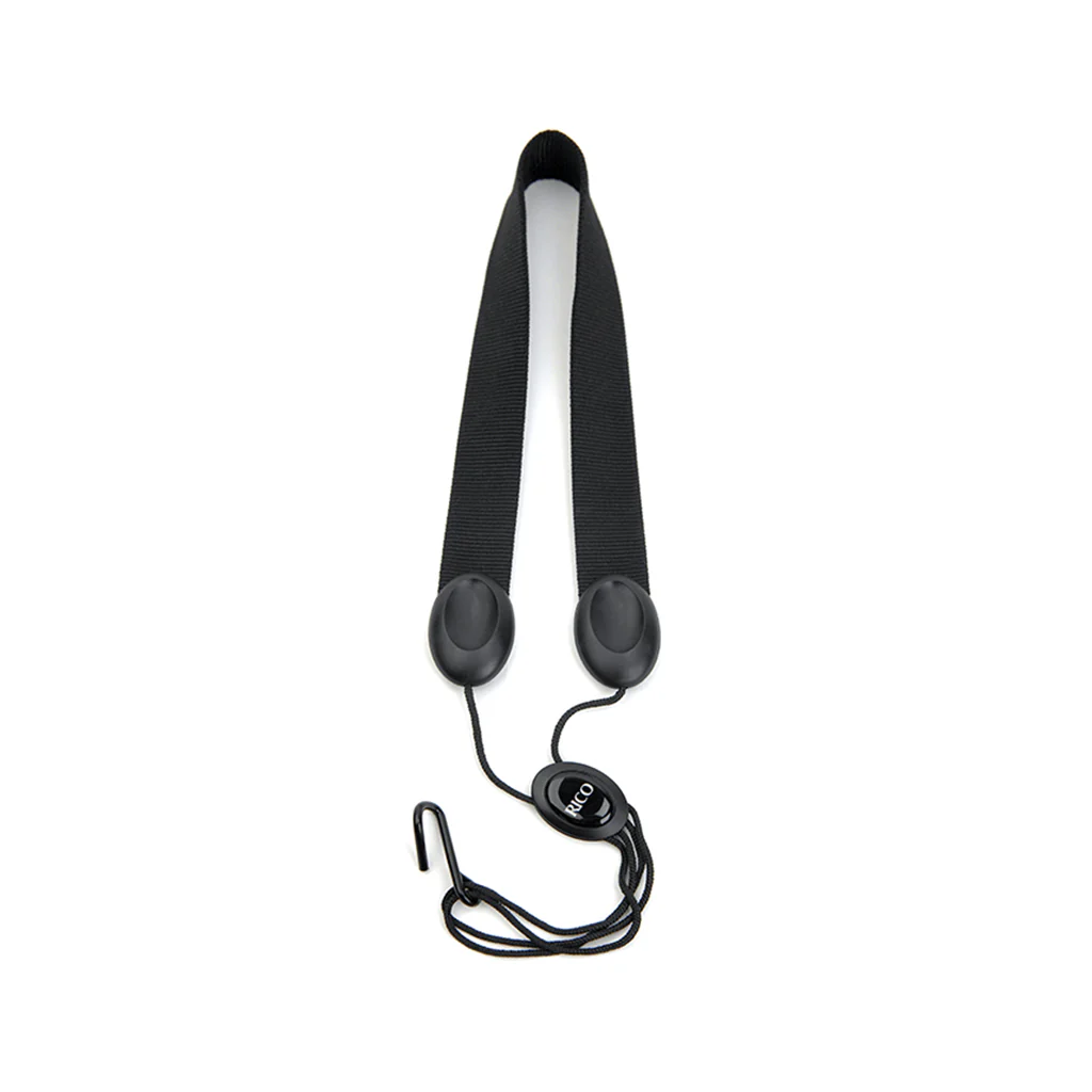 Rico SJA11 Alto Saxophone Neck Strap, Black