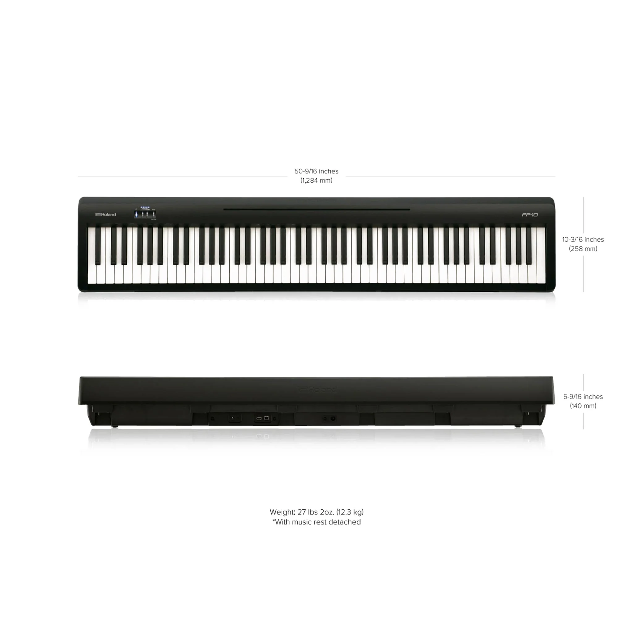 Roland FP-10 88-Key Digital Piano, Black - Image 6