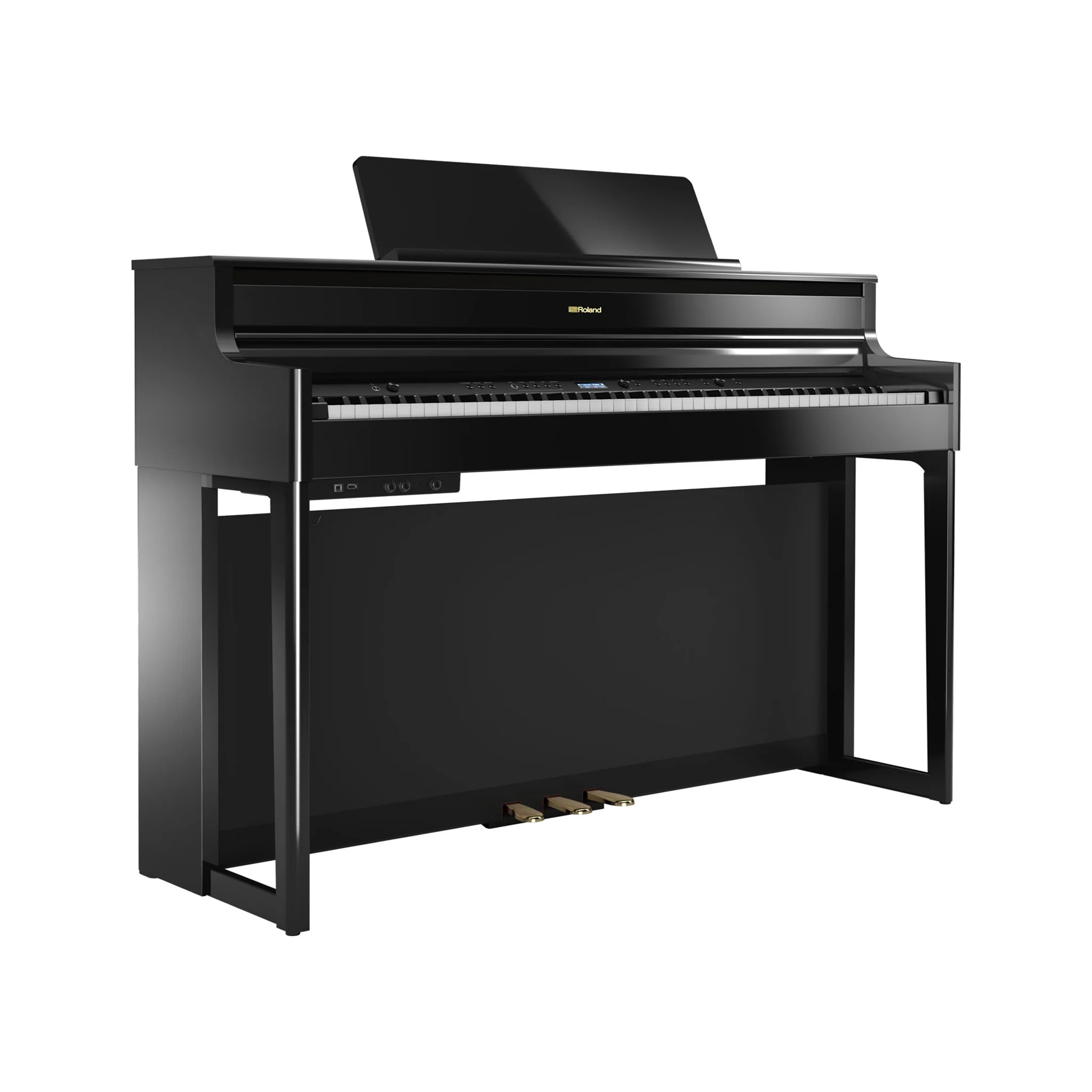 Roland HP704 Digital Piano w/Stand, Polished Ebony