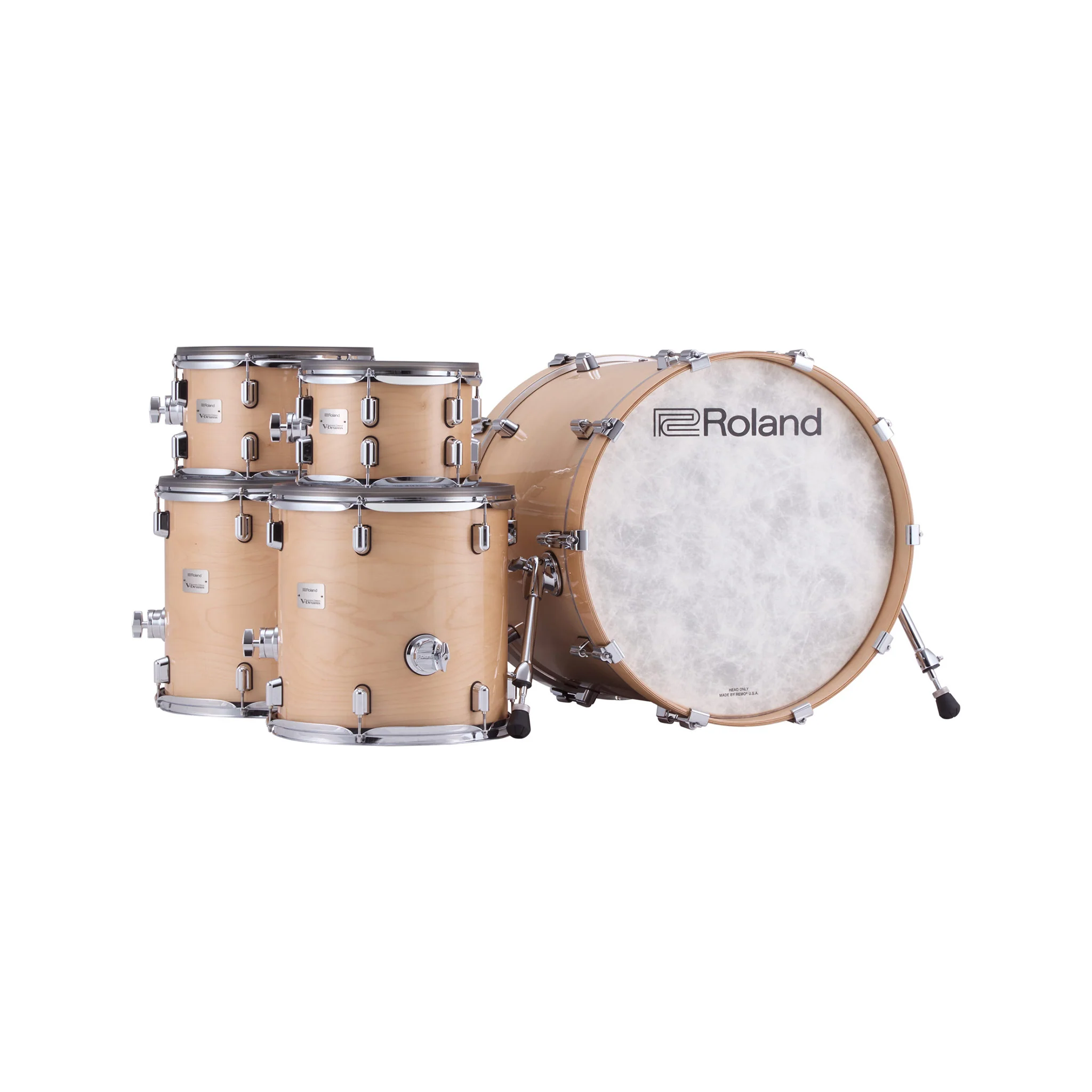 Roland VAD716 V-Drums Electronic Drum Set, Gloss Natural - Image 2