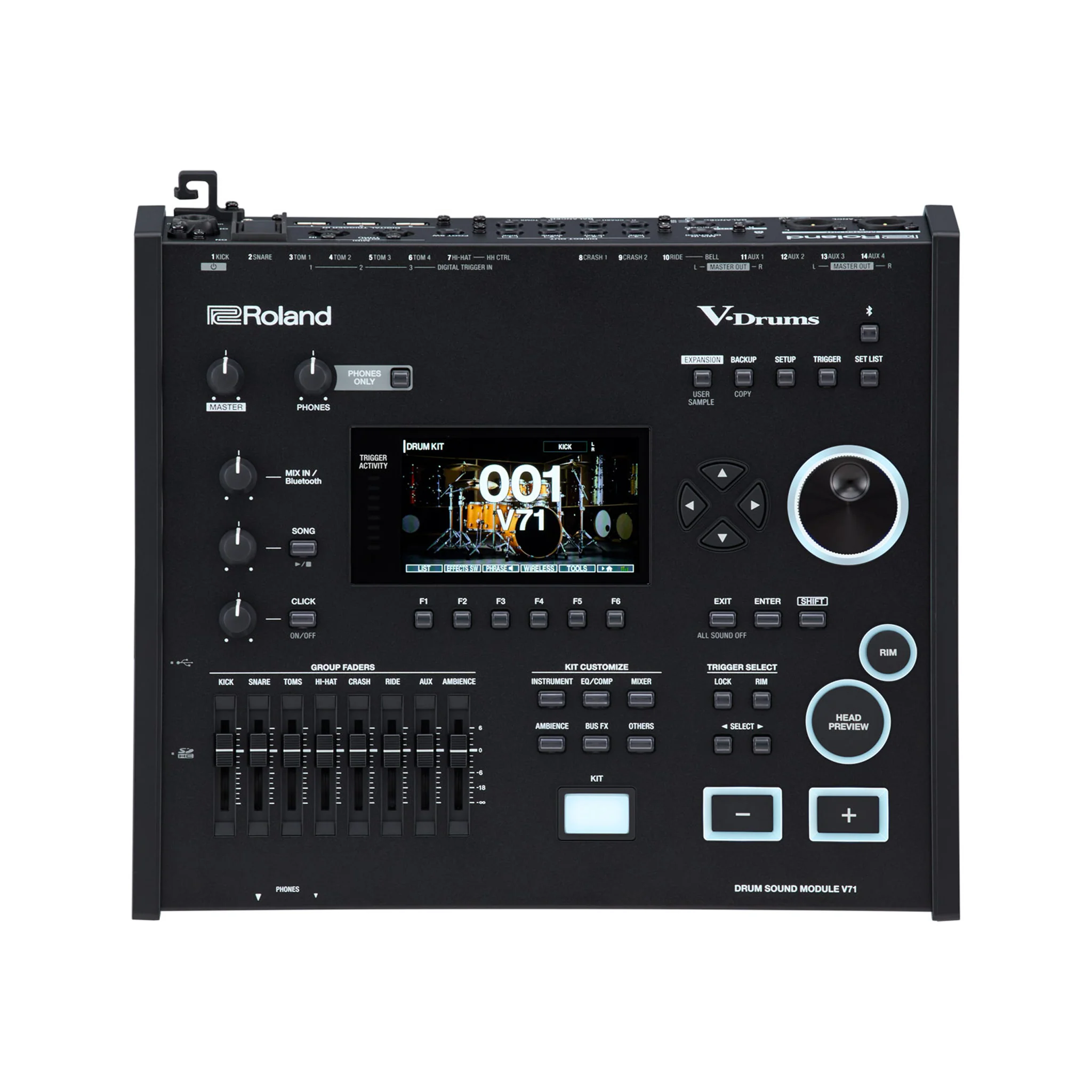 Roland VAD716 V-Drums Electronic Drum Set, Gloss Natural - Image 3