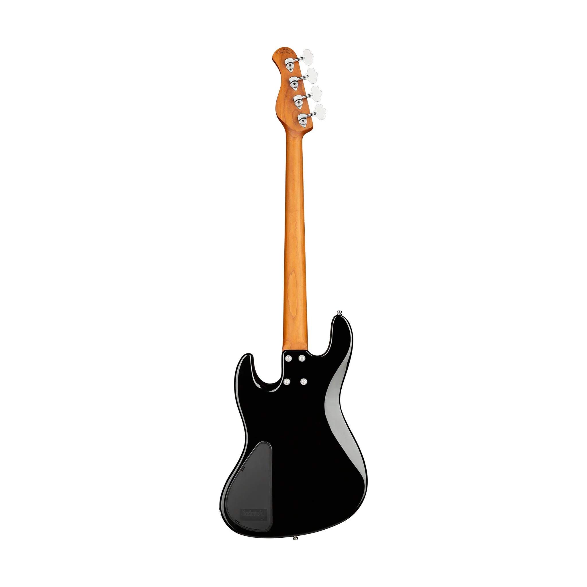 Sadowsky MetroExpress 21-Fret Hybrid 4-String P/J Bass, Roasted Maple FB, Solid Black High Polish - Image 2