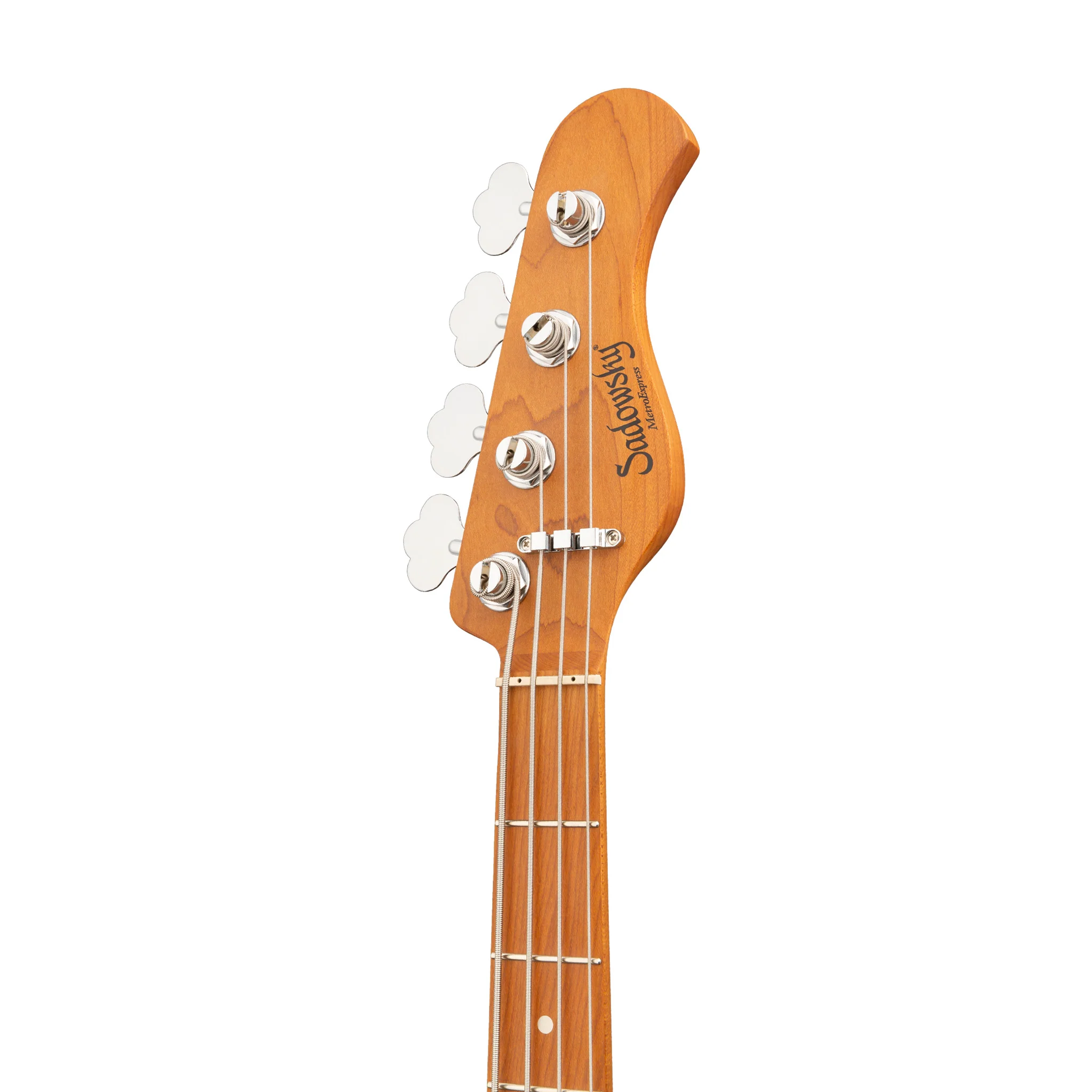 Sadowsky MetroExpress 21-Fret Hybrid 4-String P/J Bass, Roasted Maple FB, Solid Black High Polish - Image 6