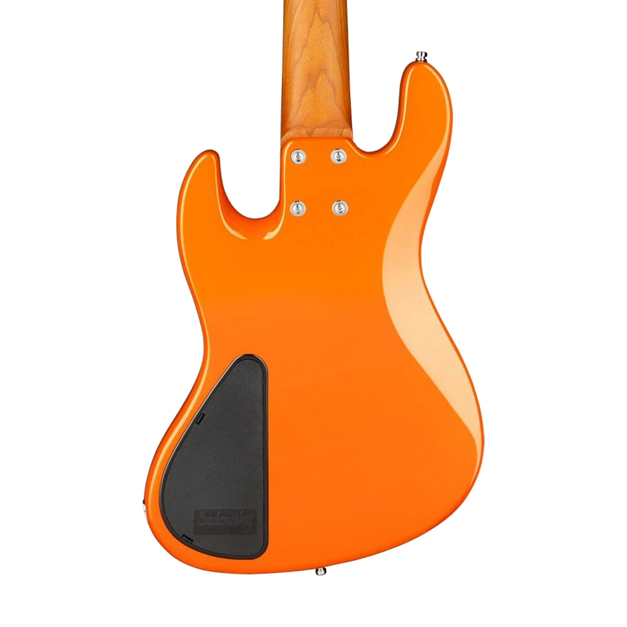 Sadowsky MetroExpress 21-Fret Hybrid PJ 5-String Bass, Morado FB, Solid Candy Apple Orange Metallic - Image 4