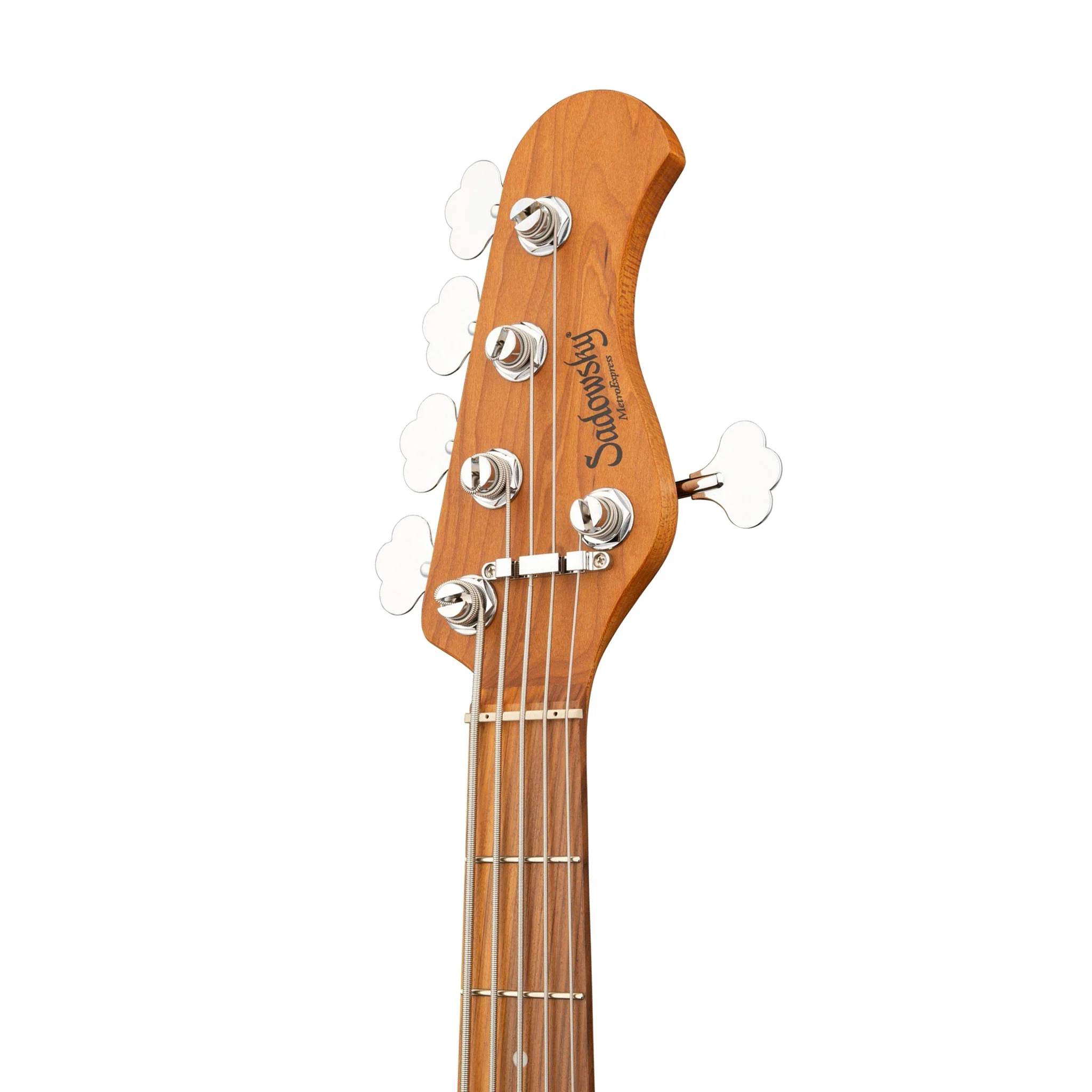 Sadowsky MetroExpress 21-Fret Hybrid PJ 5-String Bass, Morado FB, Solid Candy Apple Orange Metallic - Image 6