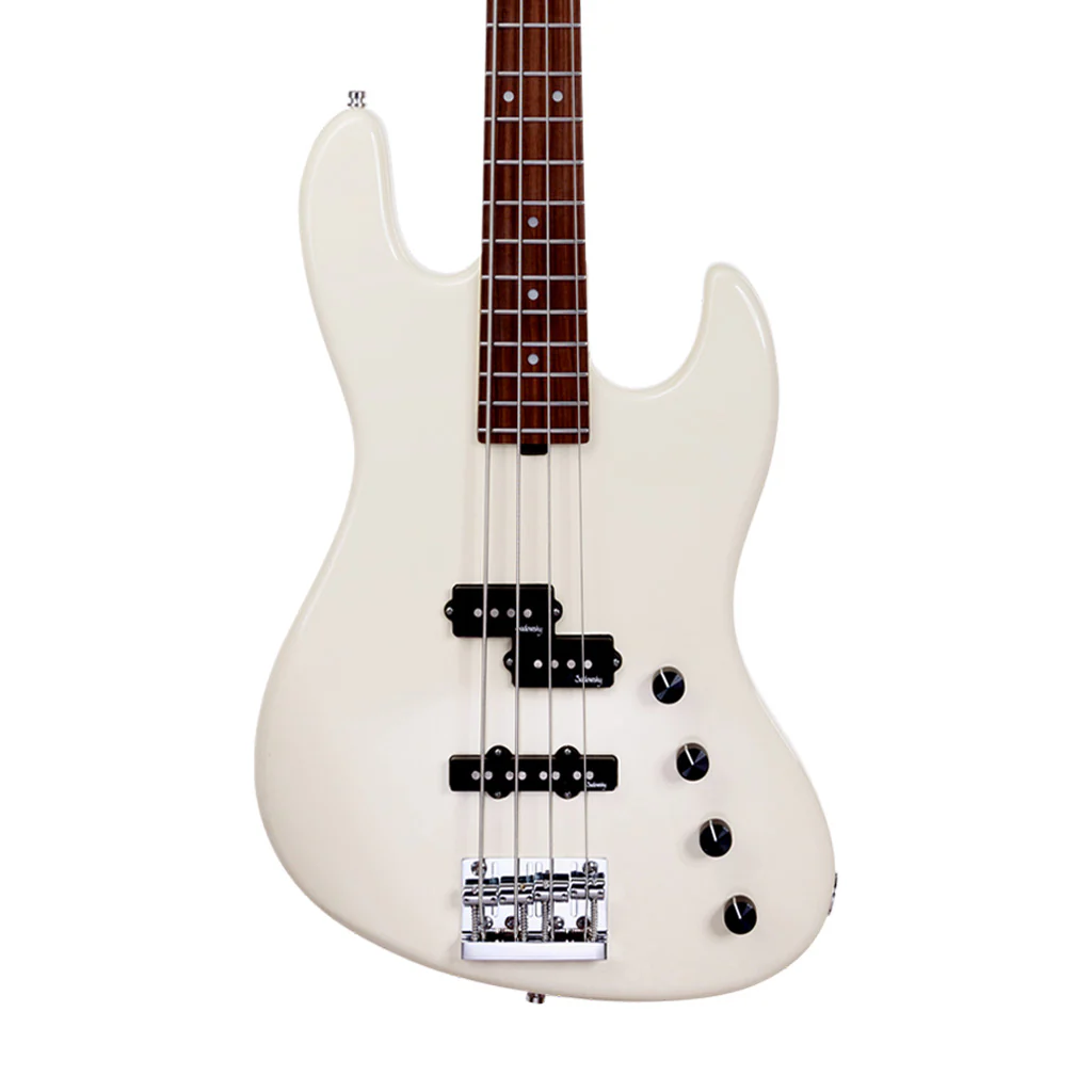 Sadowsky MetroExpress 21-fret Verdine White Artist Line 4-String Bass Guitar, PF FB, Olympic White - Image 4