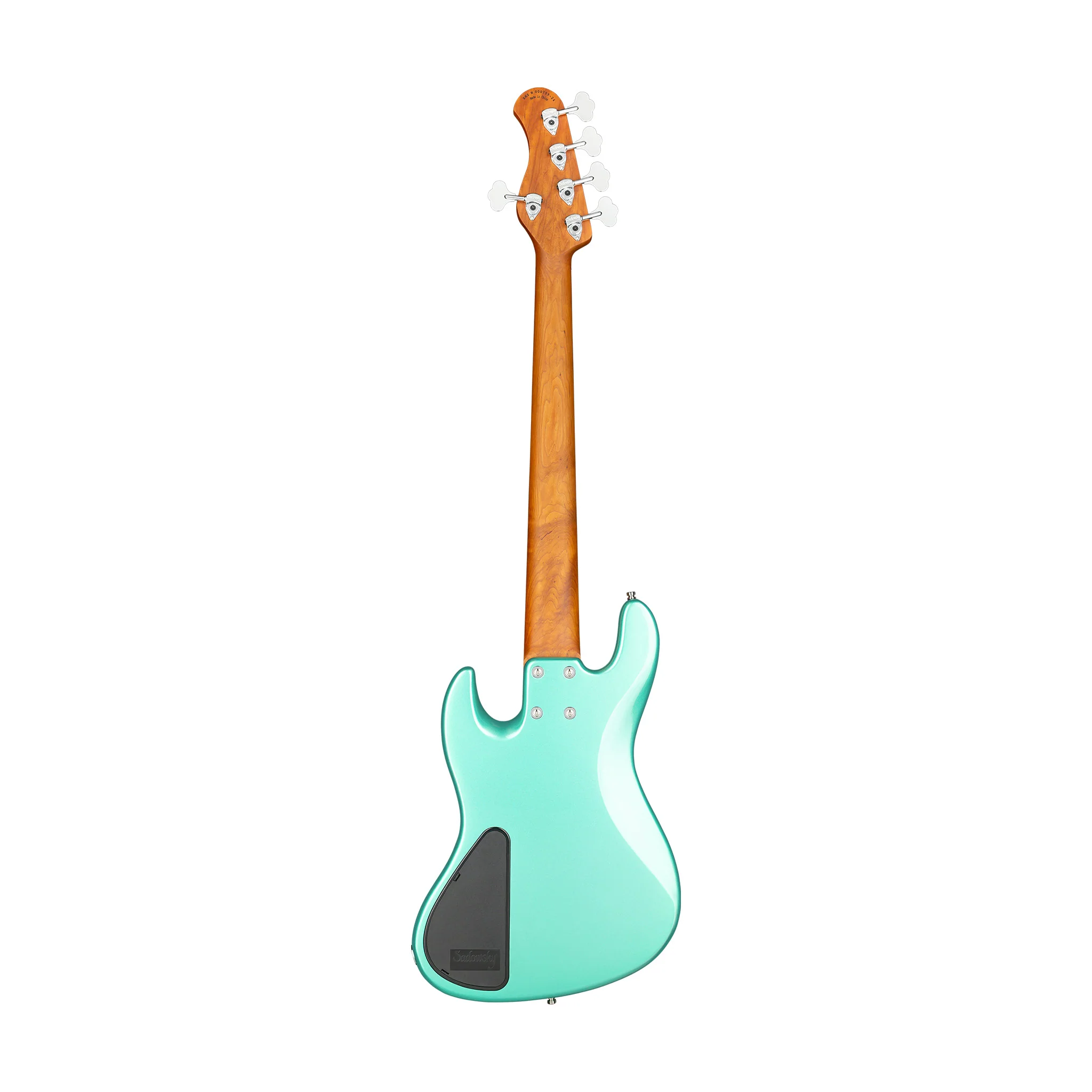 Sadowsky MetroExpress 21-Fret Vintage 5-String J/J Bass, Solid Sage Green Metallic High Polish - Image 2