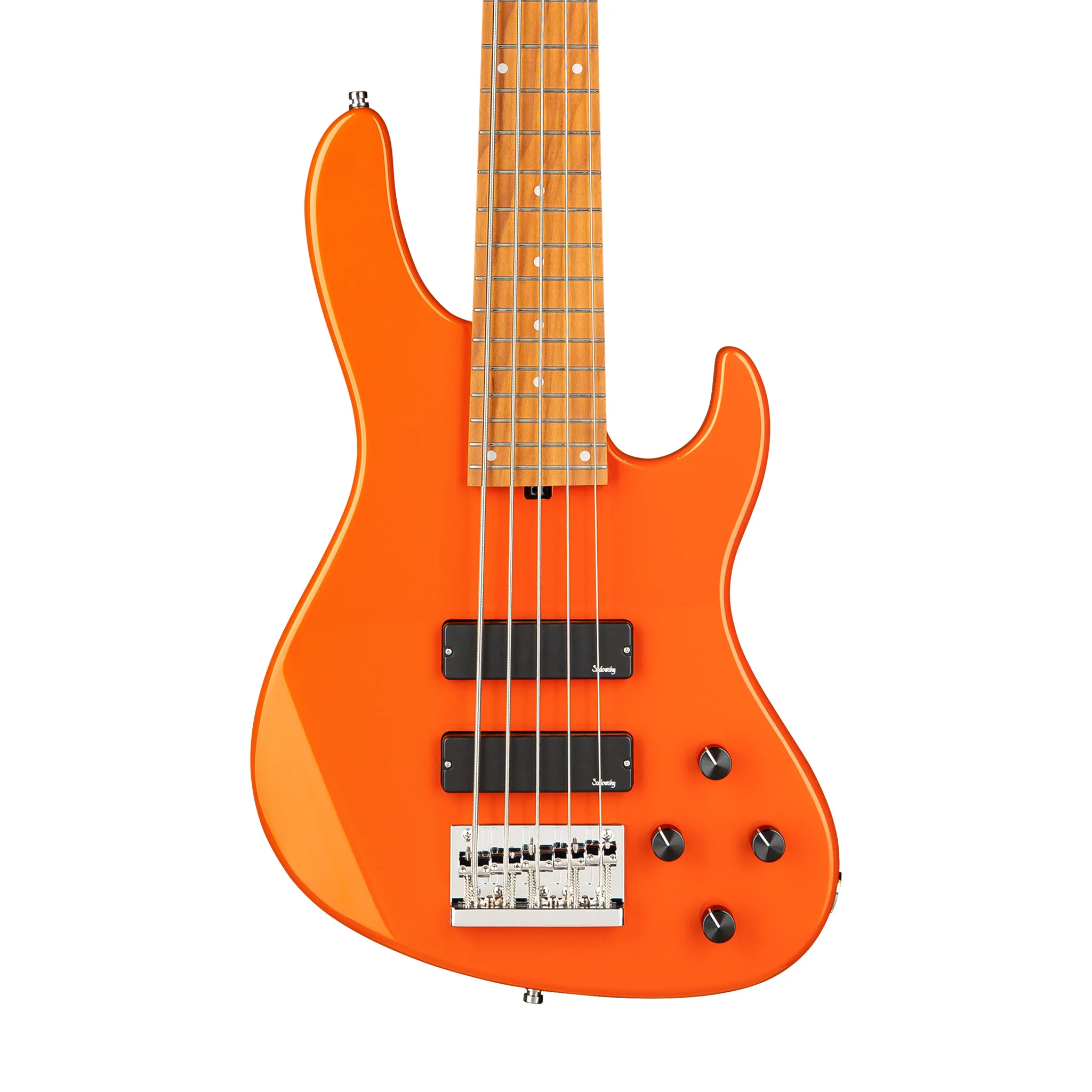 Sadowsky MetroExpress 24-Fret Modern 5-String Bass, Solid Candy Apple Orange Metallic High Polish - Image 3