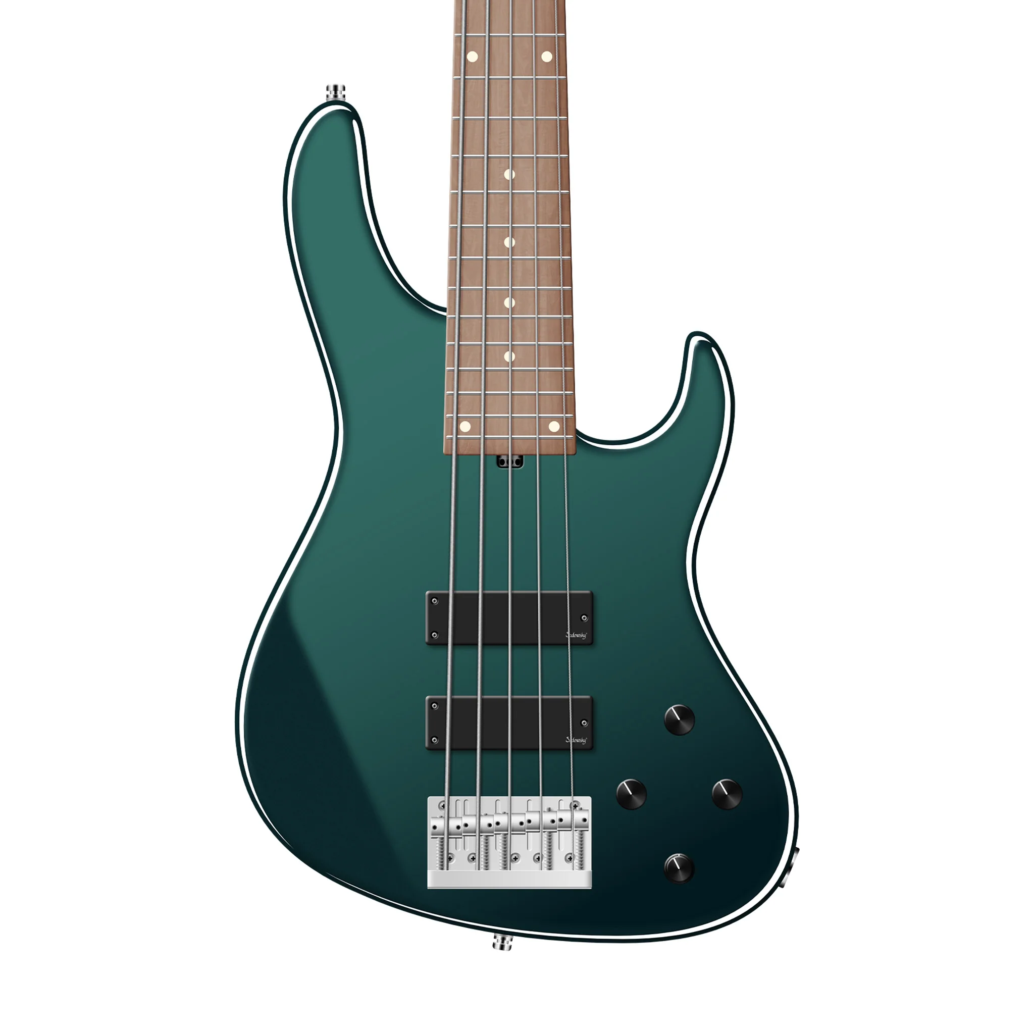 Sadowsky MetroExpress 24-Fret Modern 5-String Bass, Solid Sherwood Green Metallic High Polish - Image 3