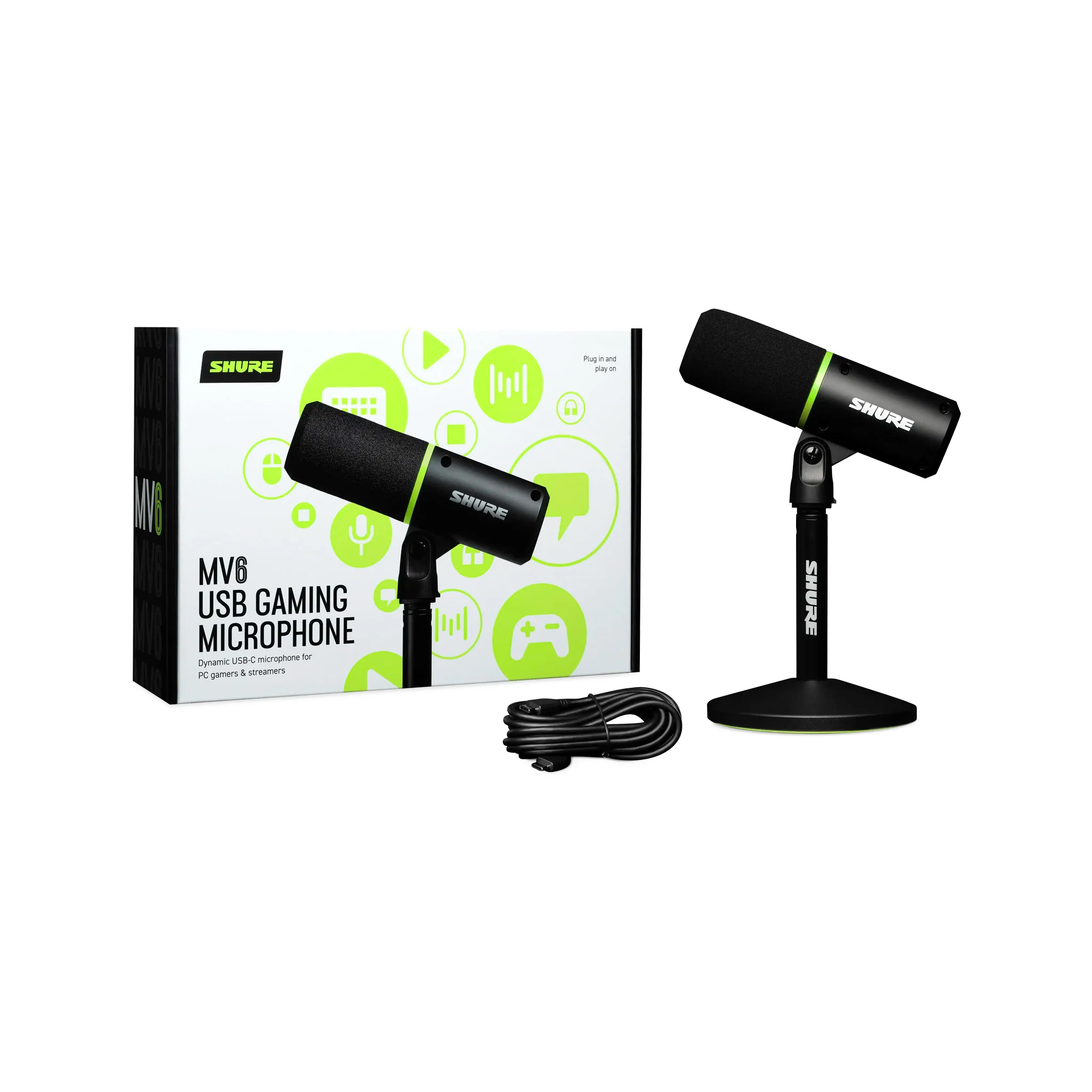 Shure MV6 USB Gaming Microphone, Black - Image 7