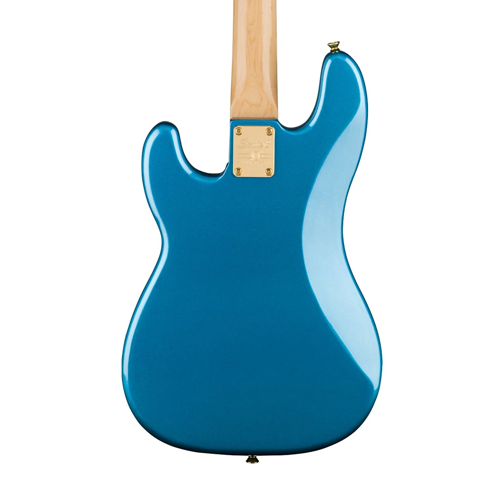 Squier 40th Anniversary Gold Edition Precision Bass Guitar, Lake Placid Blue - Image 4