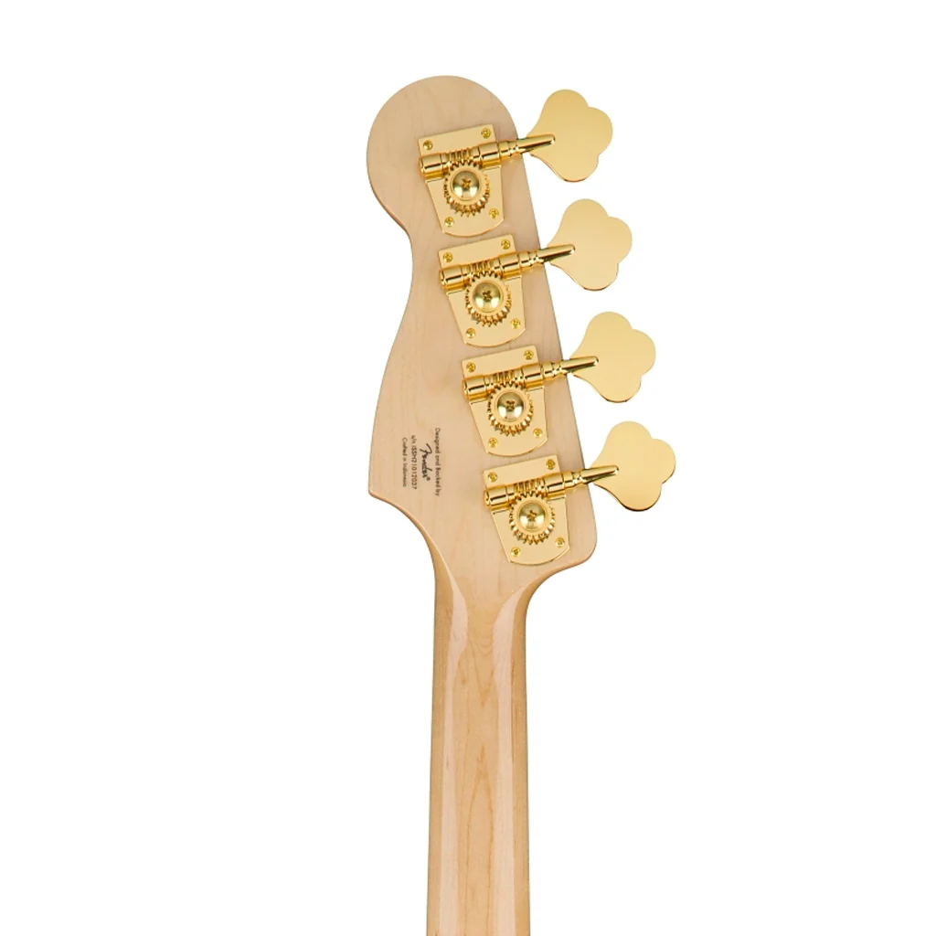 Squier 40th Anniversary Gold Edition Precision Bass Guitar, Lake Placid Blue - Image 7