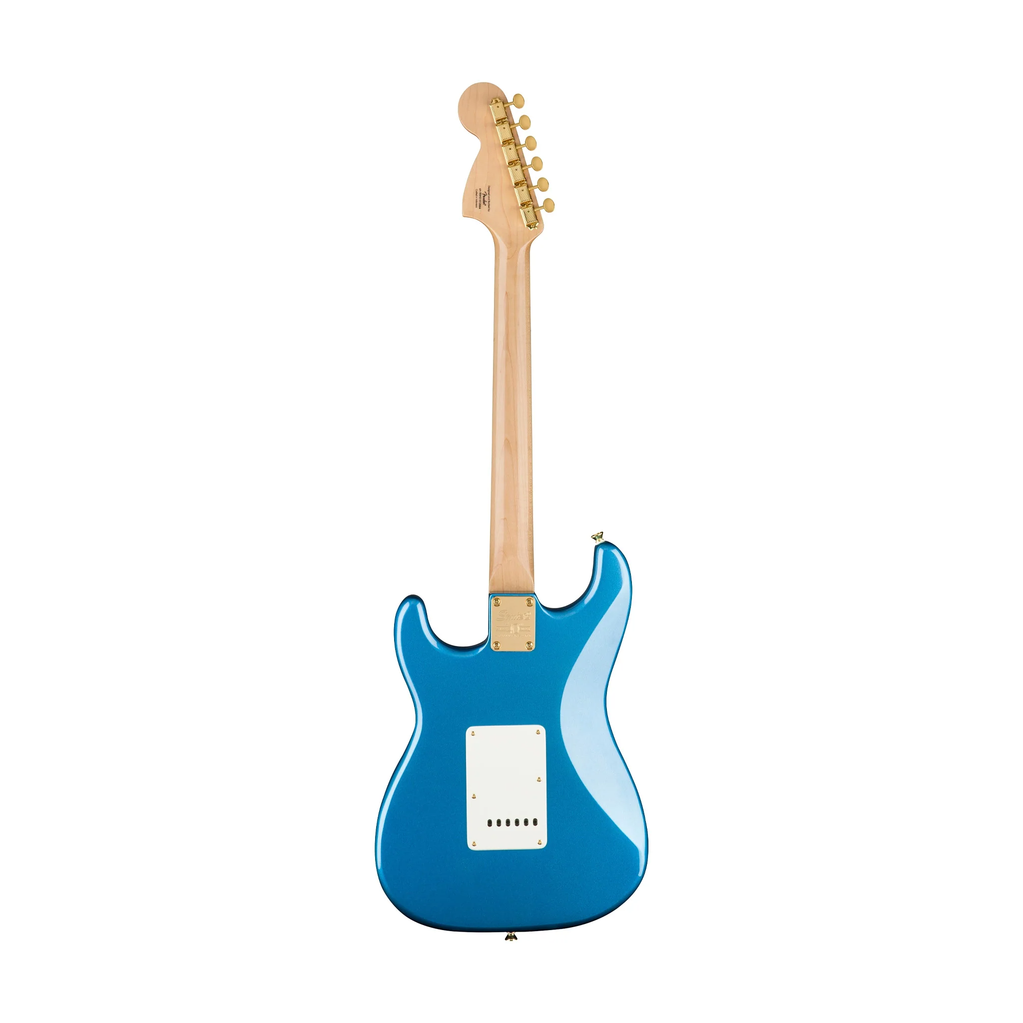 Squier 40th Anniversary Gold Edition Stratocaster Electric Guitar, Lake Placid Blue - Image 2