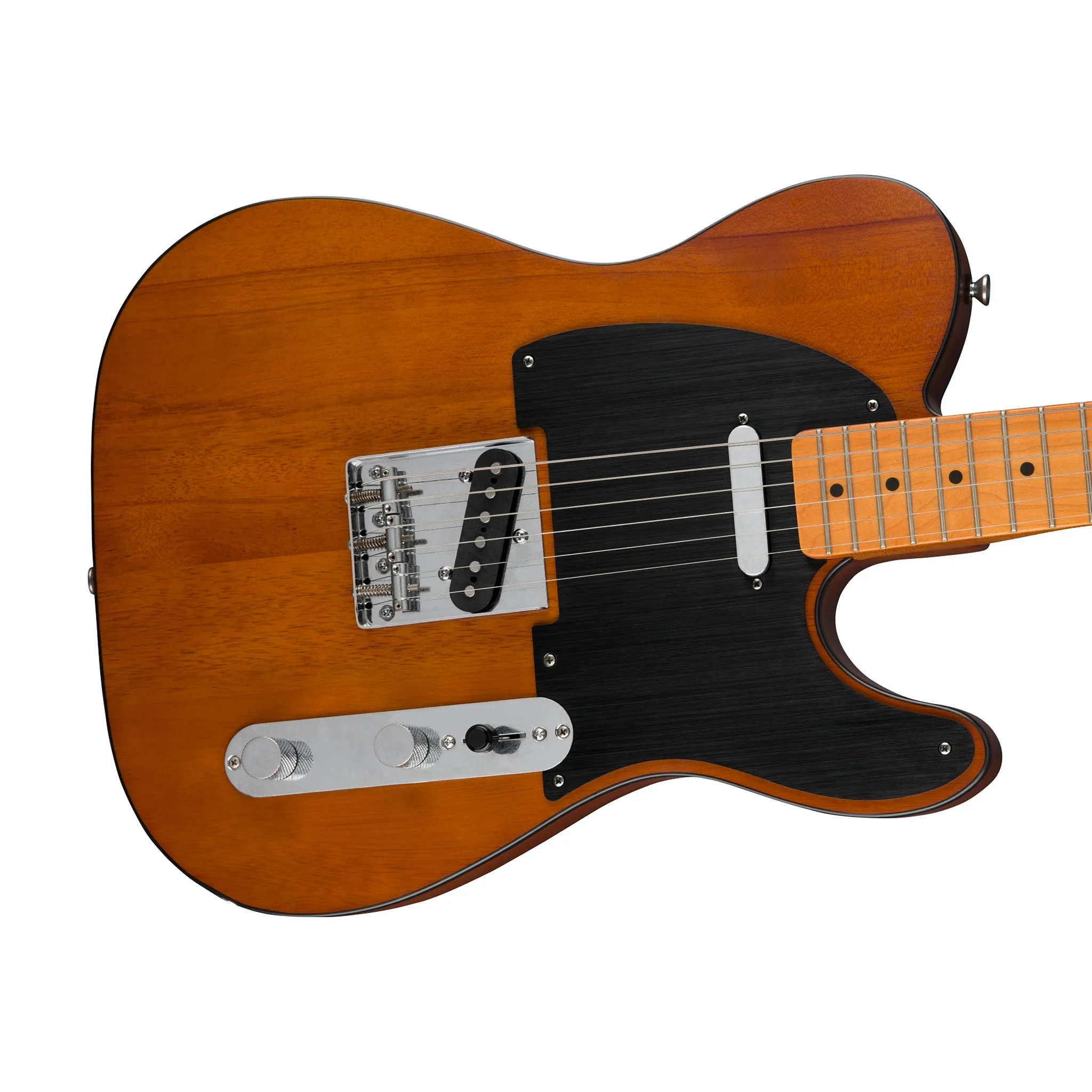 Squier 40th Anniversary Telecaster Vintage Edition Electric Guitar, Maple FB, Satin Mocha - Image 5