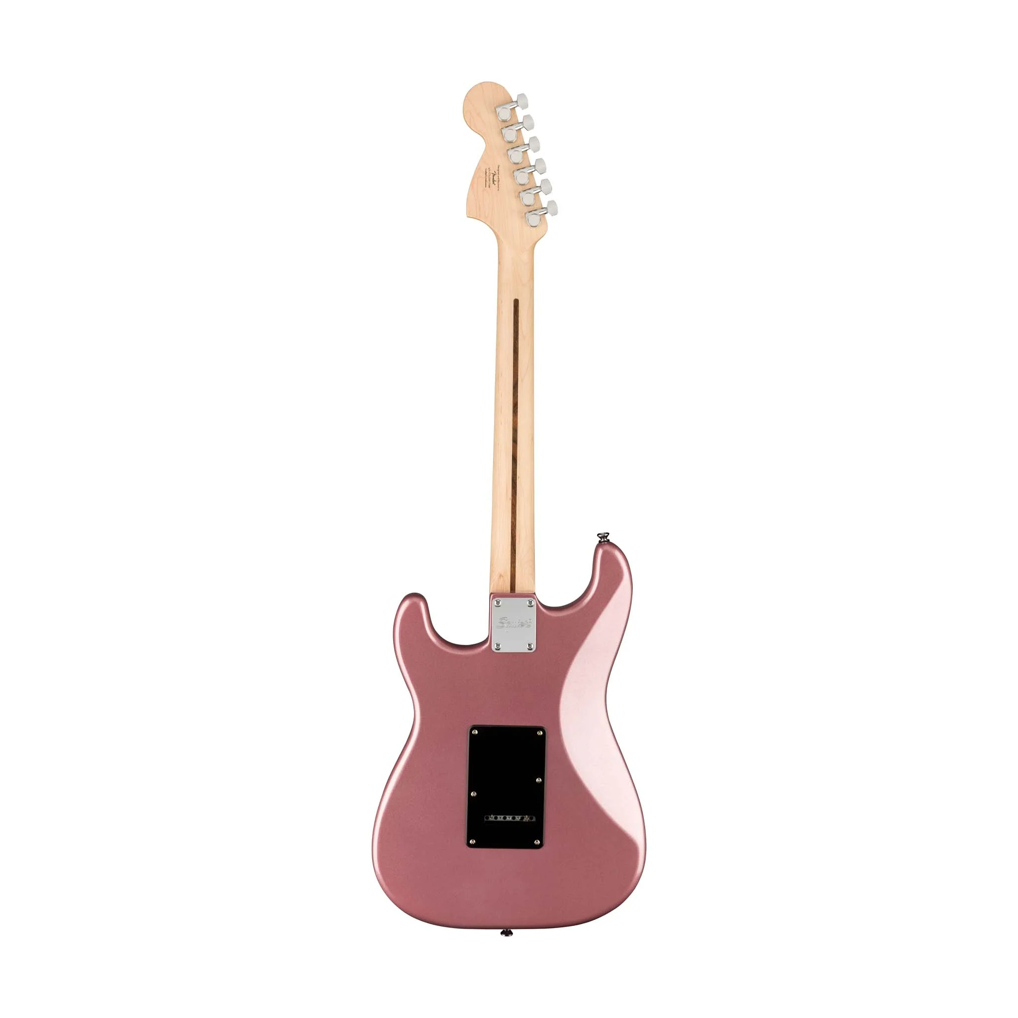 Squier Affinity Series HH Stratocaster Electric Guitar, Laurel FB, Burgundy Mist - Image 2