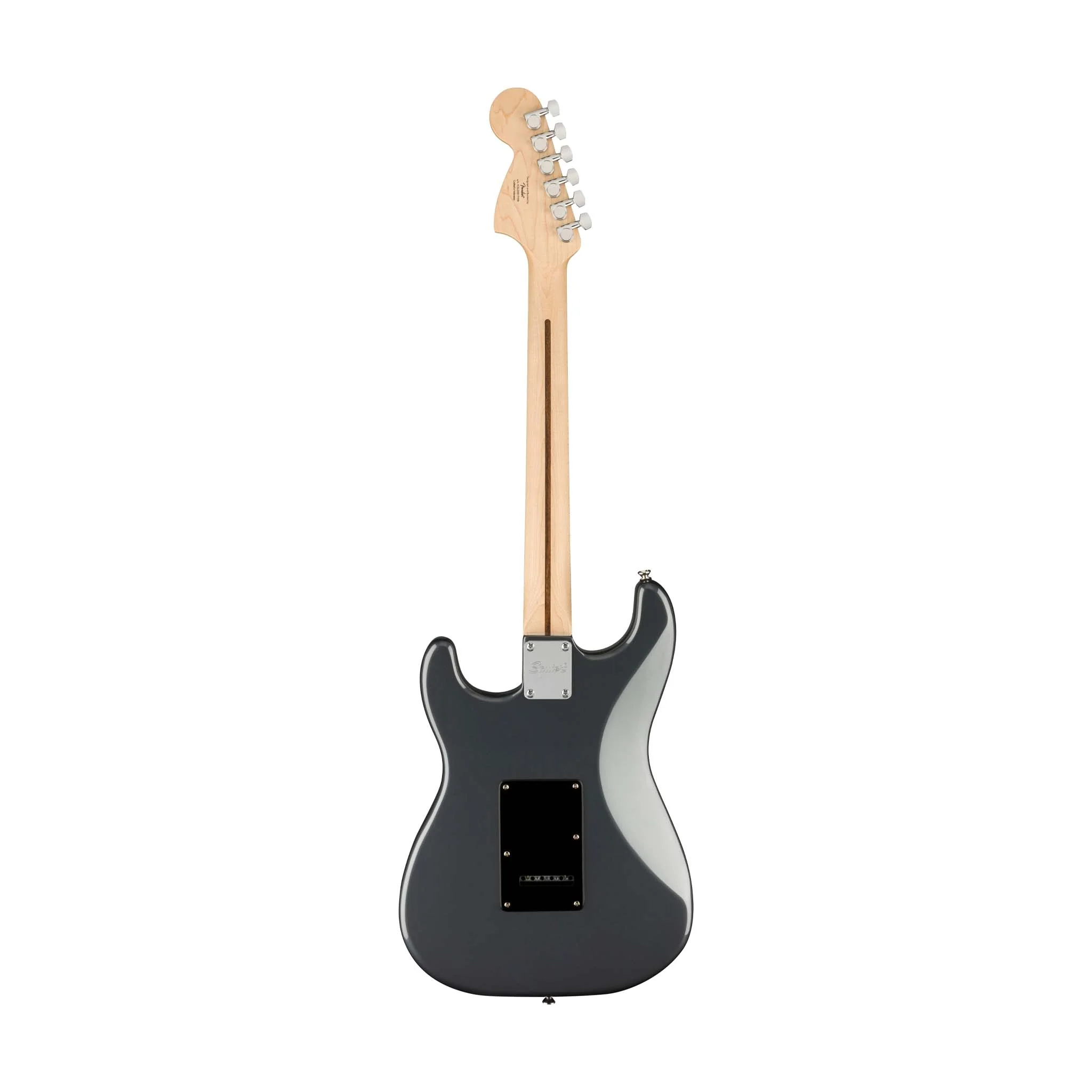 Squier Affinity Series HH Stratocaster Electric Guitar, Laurel FB, Charcoal Frost Metallic - Image 2