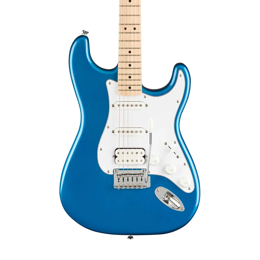 Squier Affinity Series HSS Stratocaster Guitar Pack, Maple FB, Lake Placid Blue, 230V, UK - Image 4