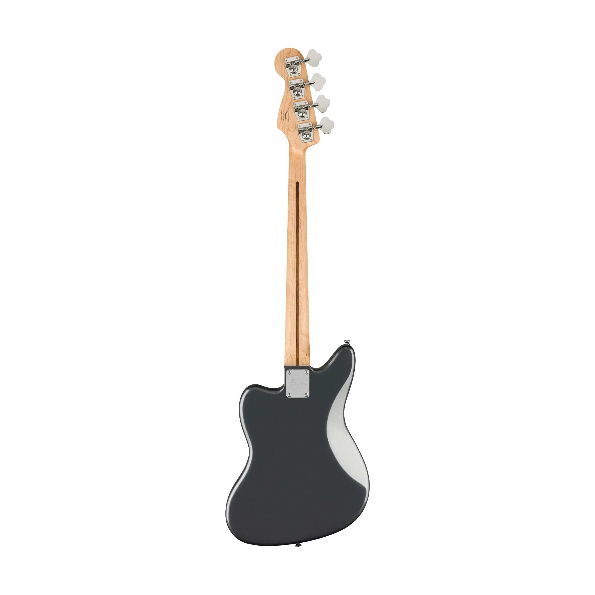 Squier Affinity Series Jag Bass Guitar, Laurel FB, Charcoal Frost Metallic - Image 2
