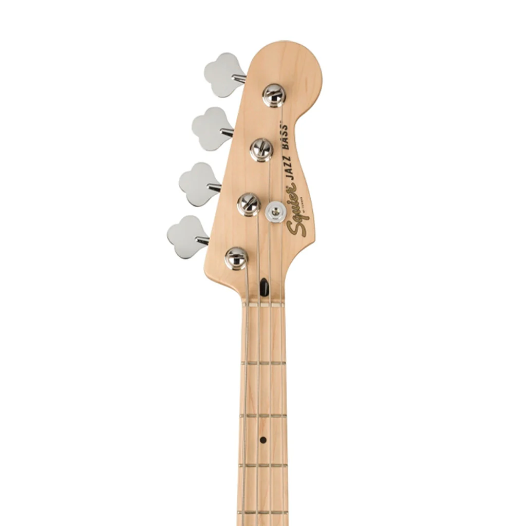 Squier Affinity Series Jazz Bass Guitar, Maple FB, Black - Image 6