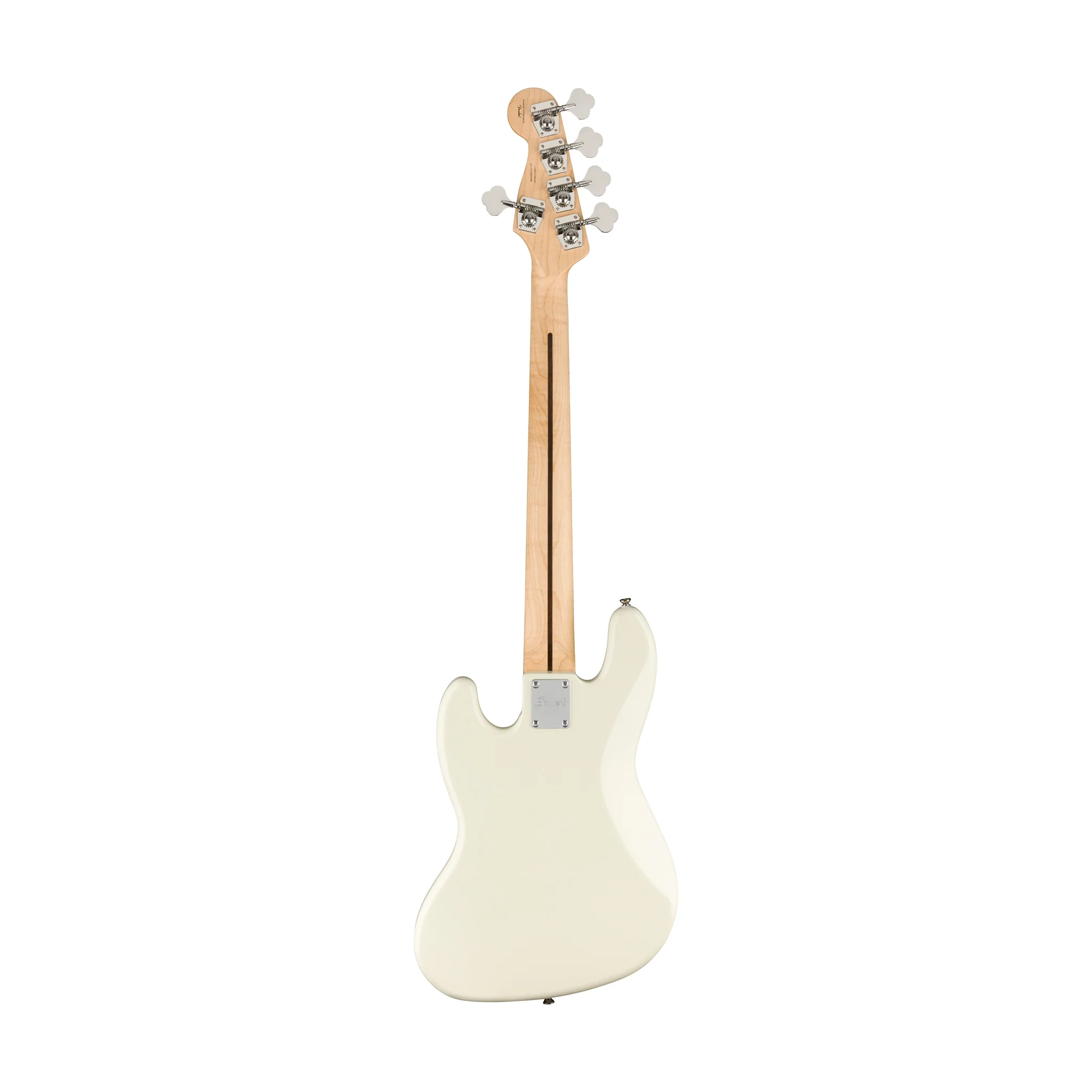 Squier Affinity Series Jazz Bass V 5-String Electric Bass Guitar, Maple FB, Olympic White - Image 2