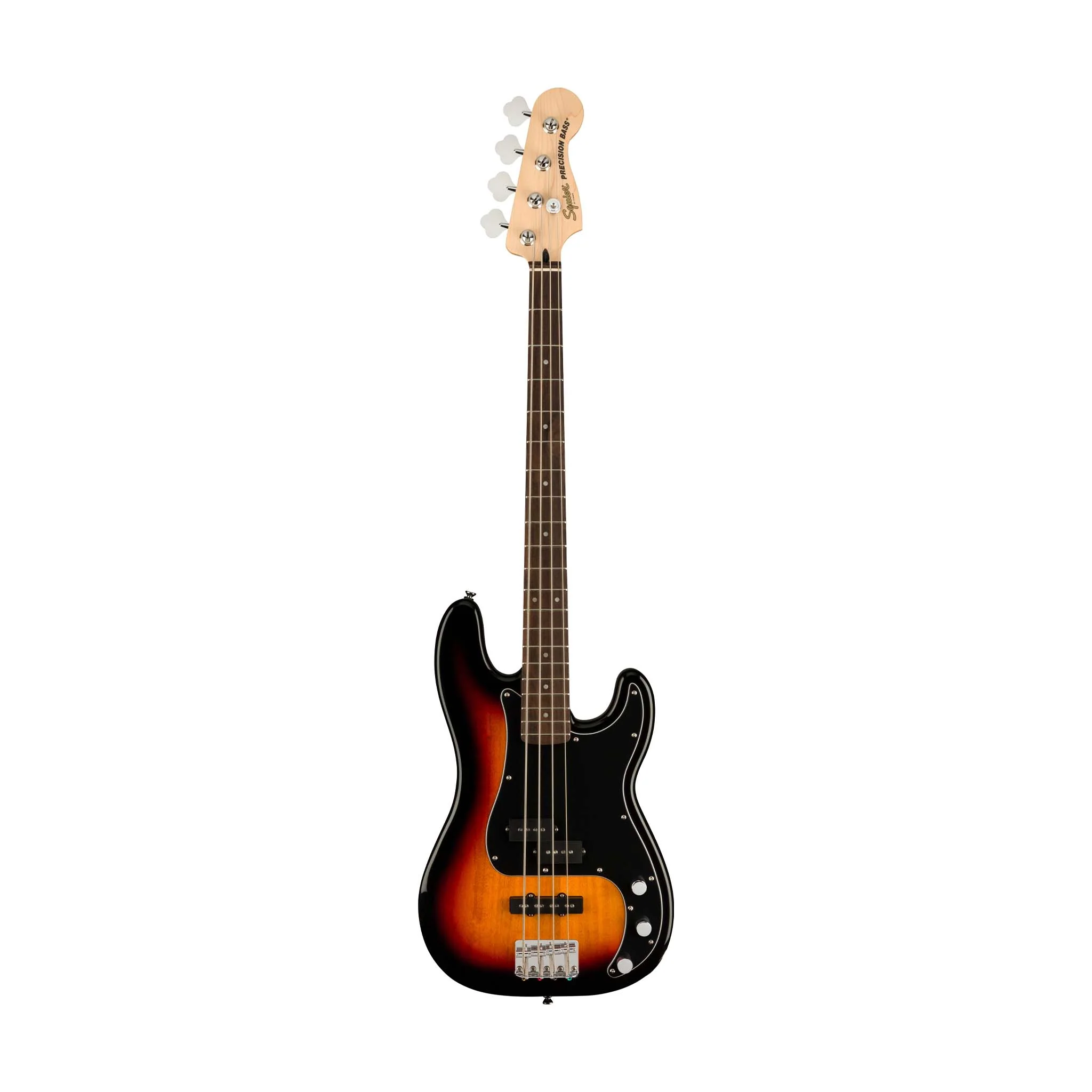 Squier Affinity Series PJ Bass Guitar Pack, Laurel FB, 3-color Sunburst, 230V, UK - Image 3