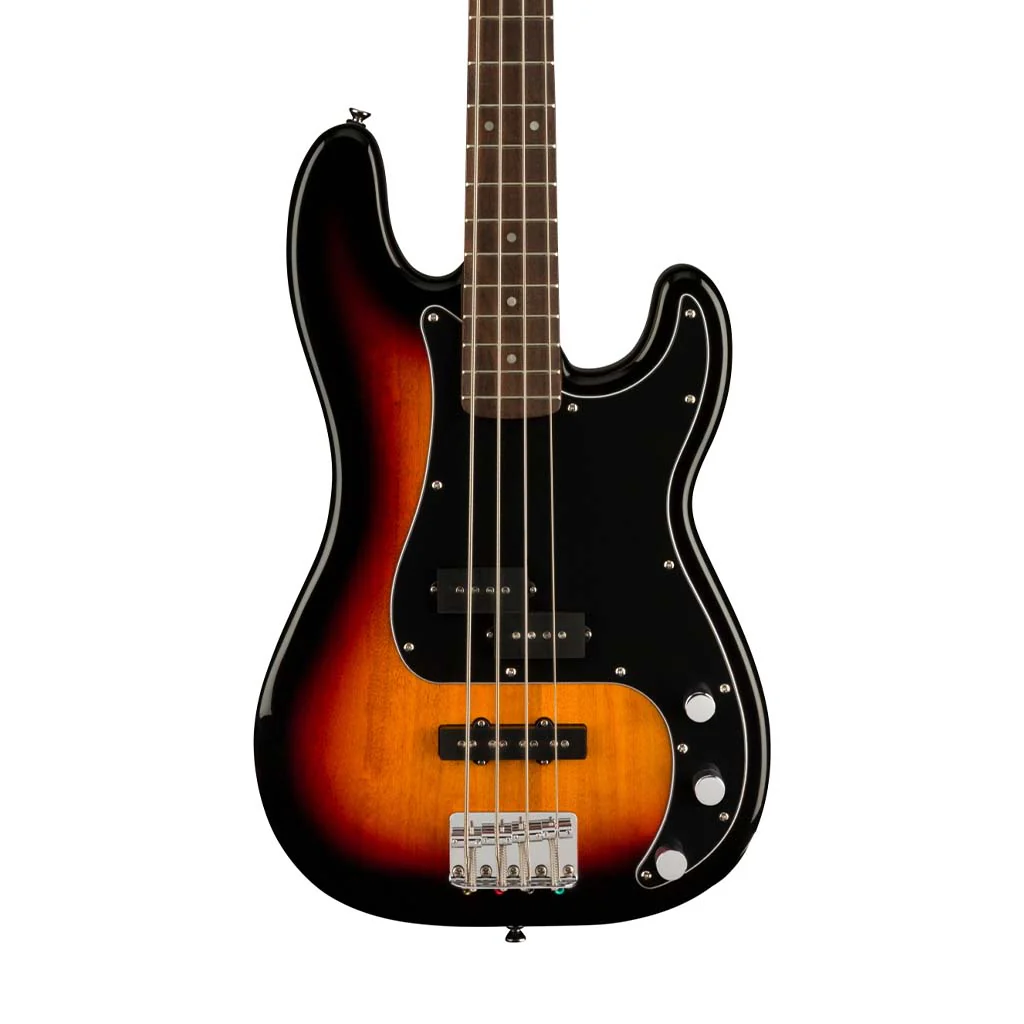 Squier Affinity Series PJ Bass Guitar Pack, Laurel FB, 3-color Sunburst, 230V, UK - Image 5