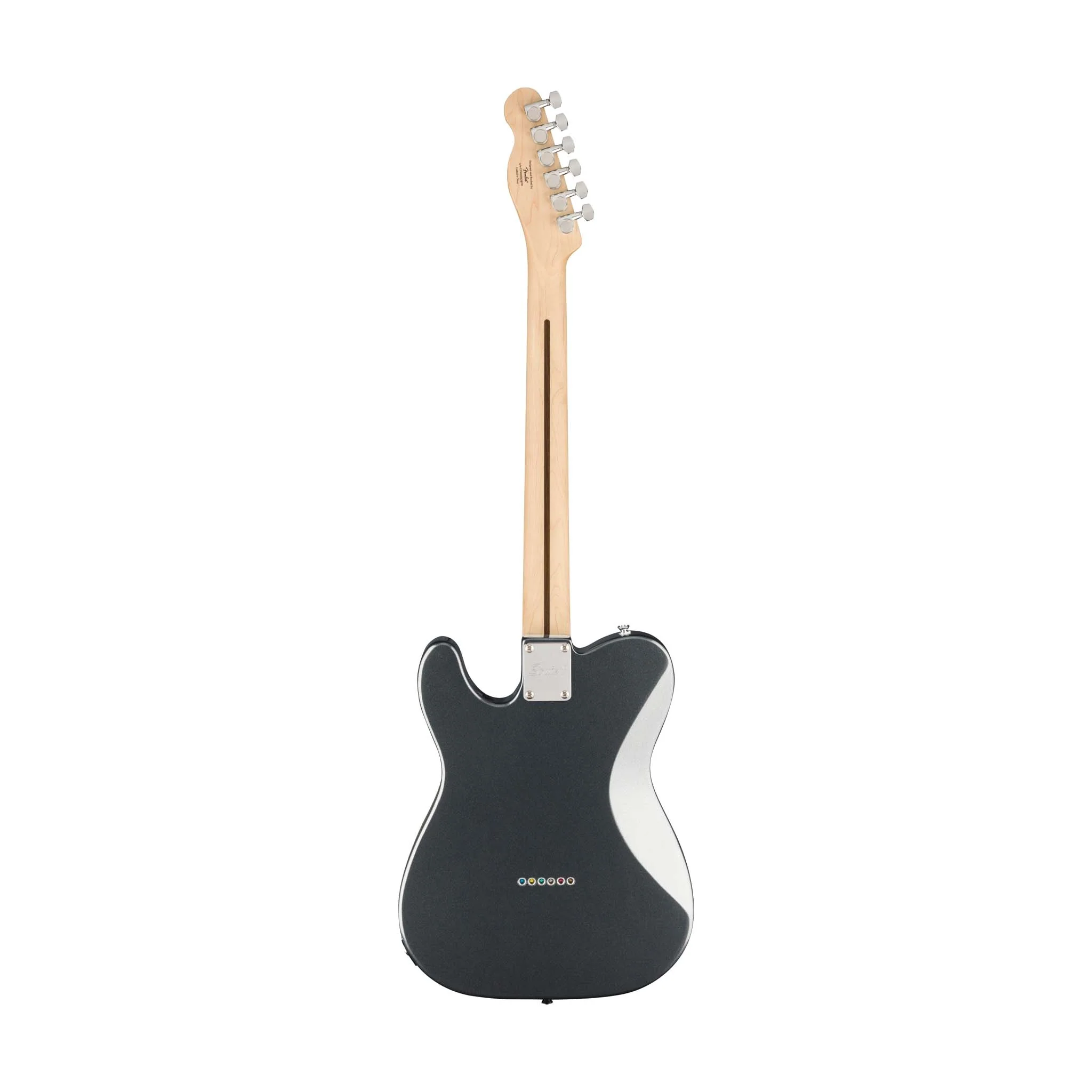 Squier Affinity Series Telecaster Deluxe Electric Guitar, Laurel FB, Charcoal Frost Metallic - Image 2