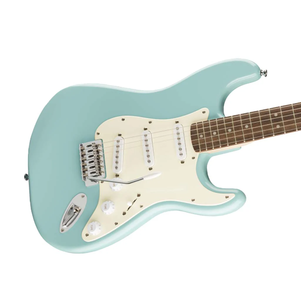 Squier Bullet Stratocaster Electric Guitar w/Tremolo, Laurel FB, Tropical Turquoise - Image 5