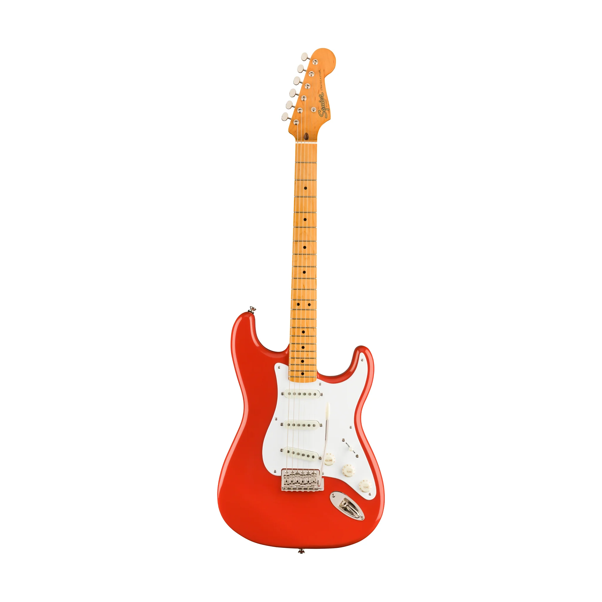 Squier Classic Vibe 50s Stratocaster Electric Guitar, Maple FB, Fiesta Red