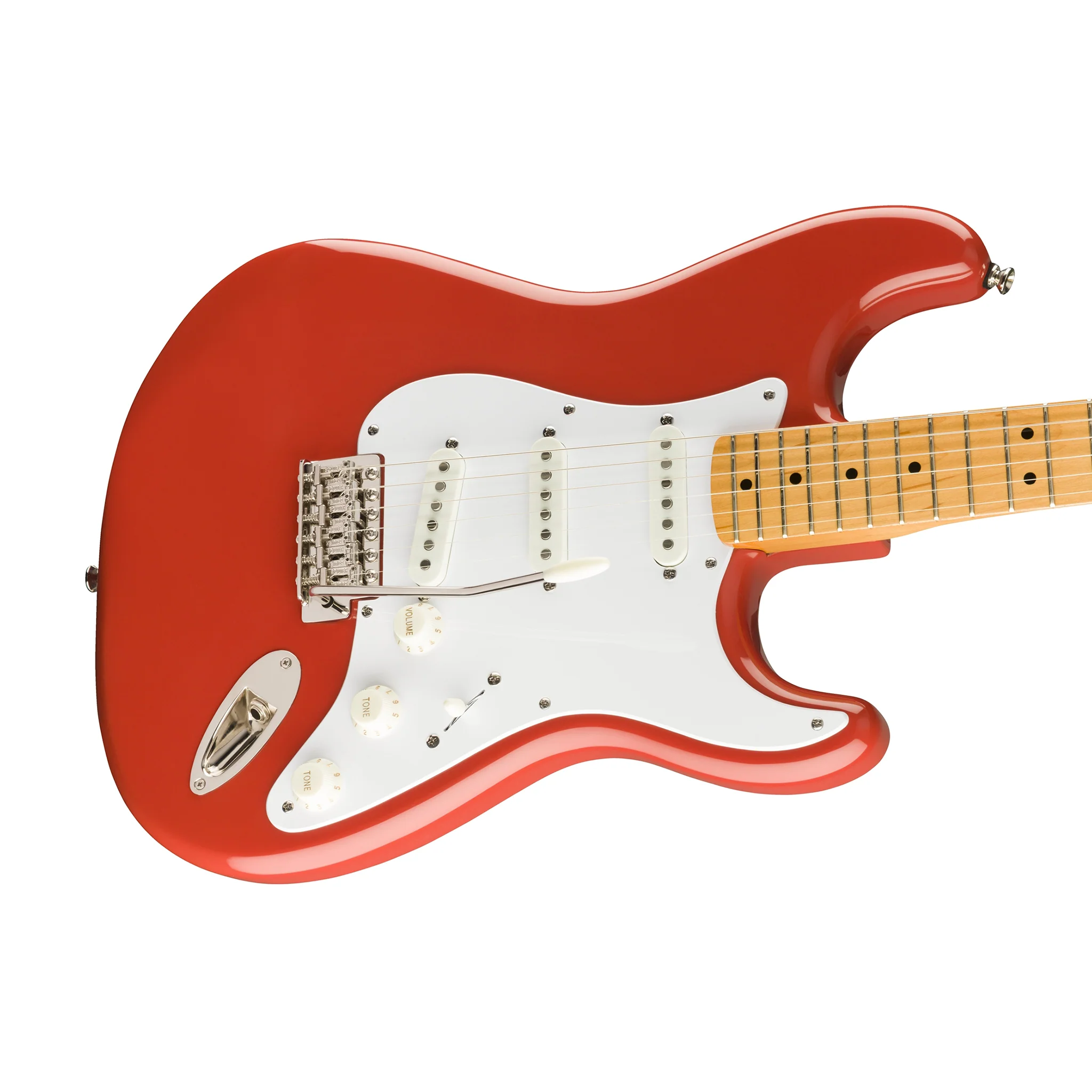 Squier Classic Vibe 50s Stratocaster Electric Guitar, Maple FB, Fiesta Red - Image 5