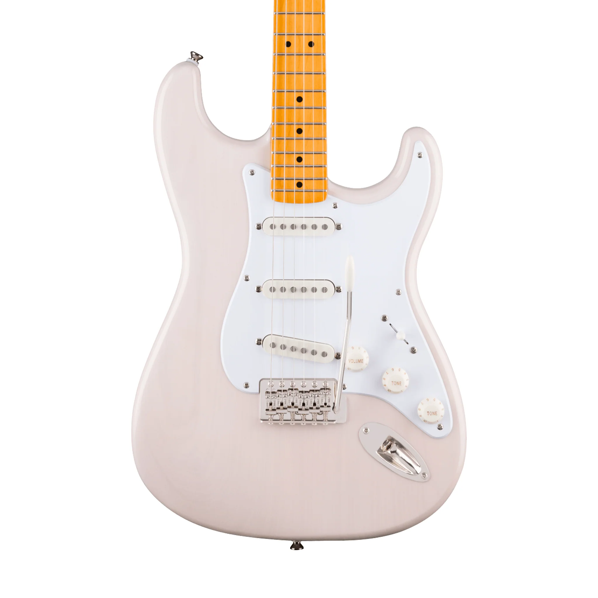 Squier Classic Vibe 50s Stratocaster Electric Guitar, Maple FB, White Blonde - Image 3