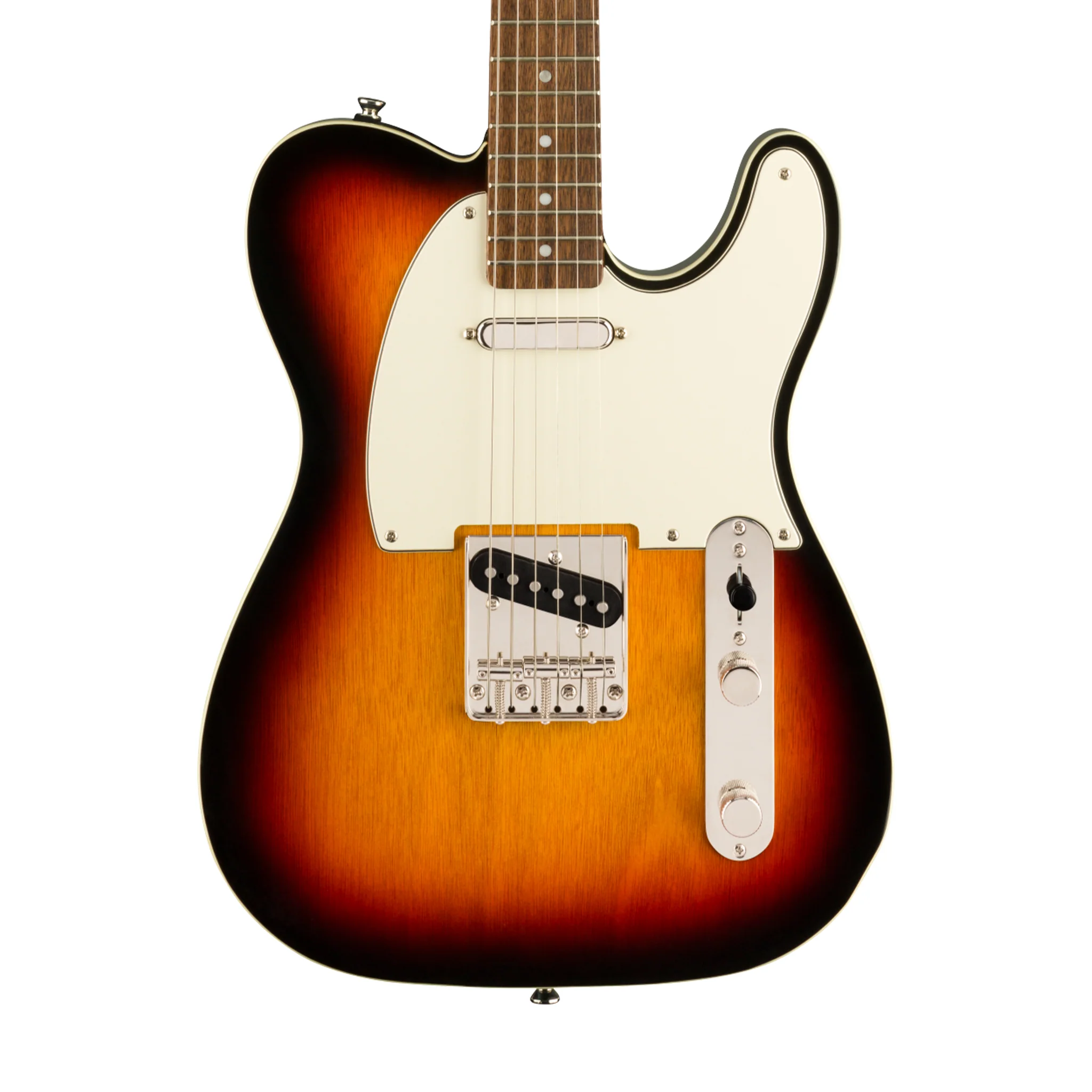 Squier Classic Vibe 60s Custom Telecaster Electric Guitar, Laurel FB, 3-Tone Sunburst - Image 3