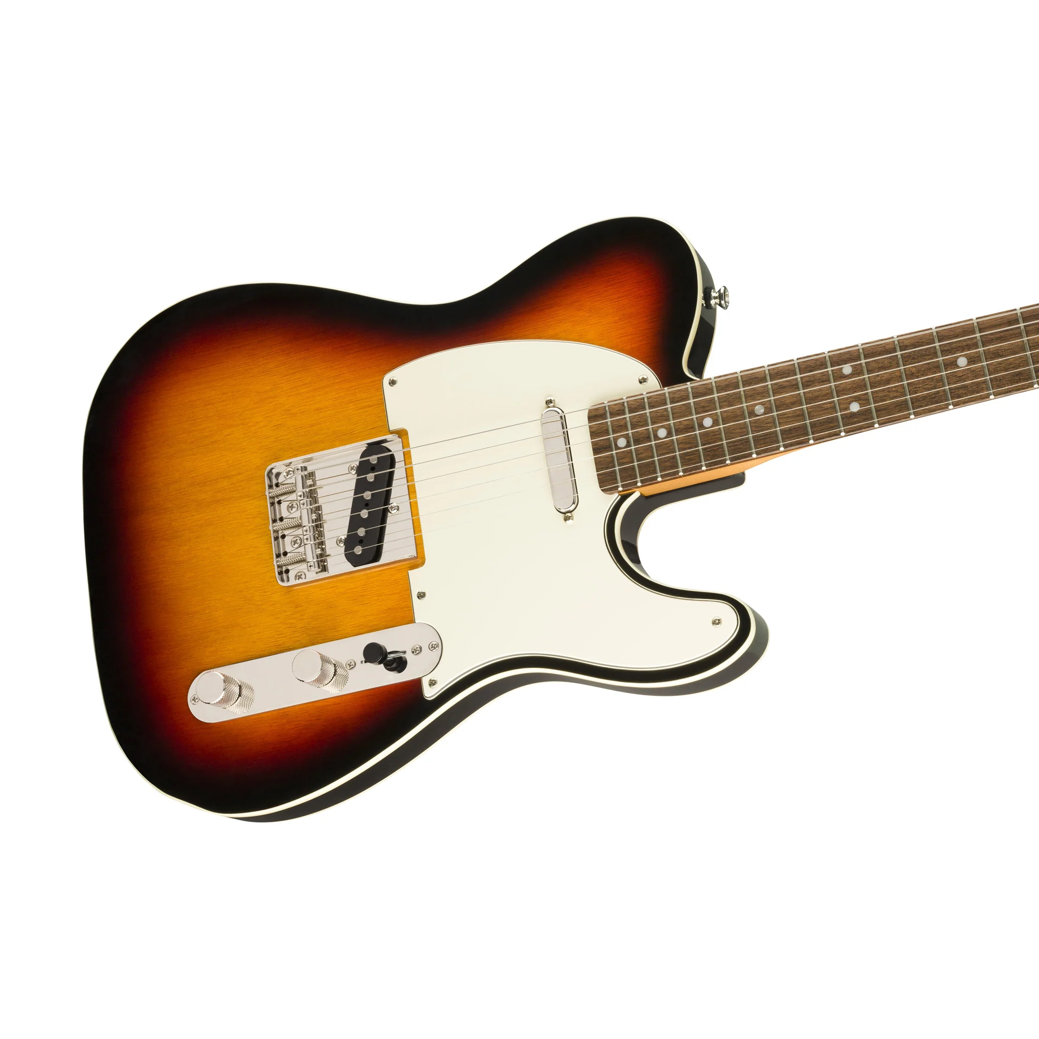 Squier Classic Vibe 60s Custom Telecaster Electric Guitar, Laurel FB, 3-Tone Sunburst - Image 5