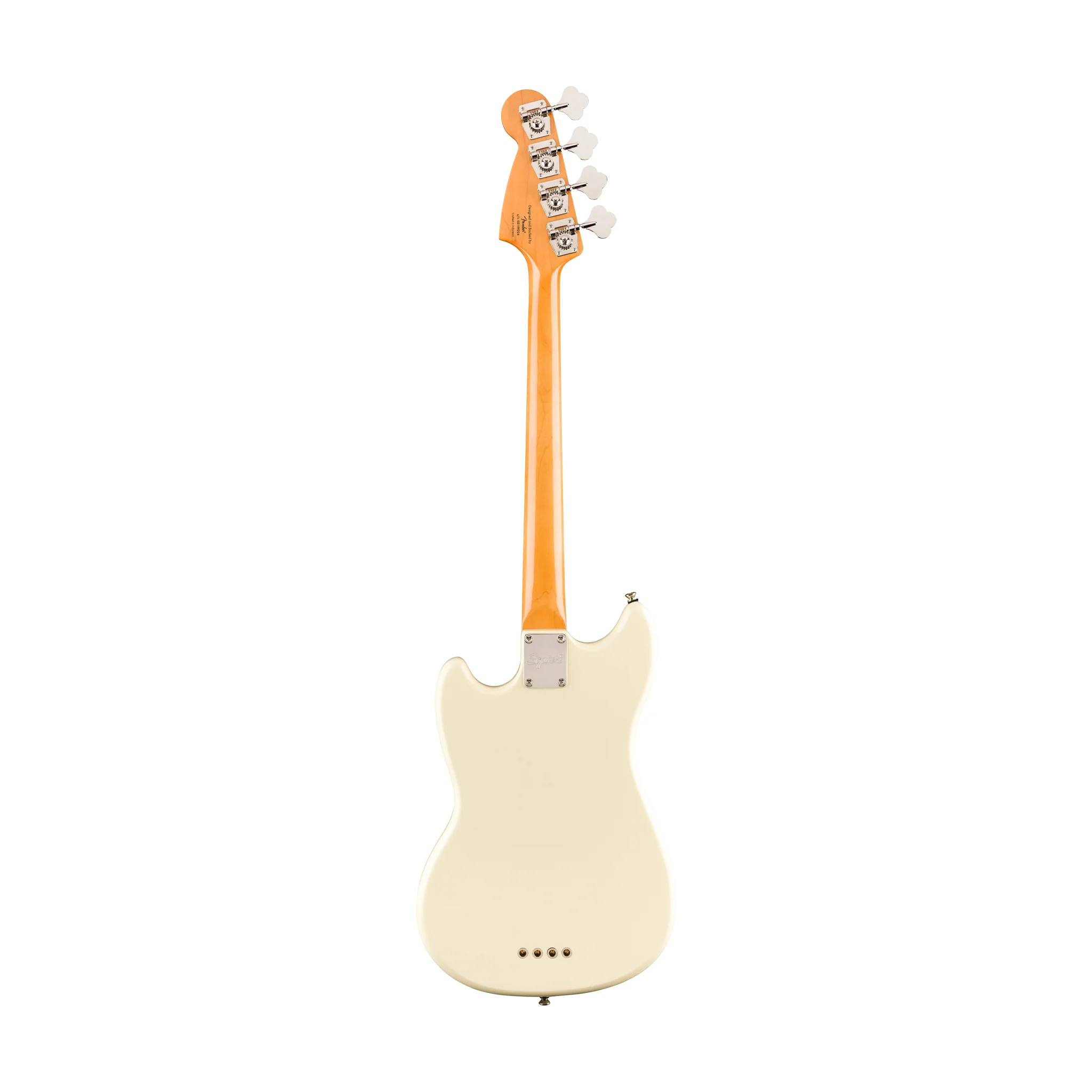 Squier Classic Vibe 60s Mustang Bass Guitar, Laurel FB, Olympic White - Image 2