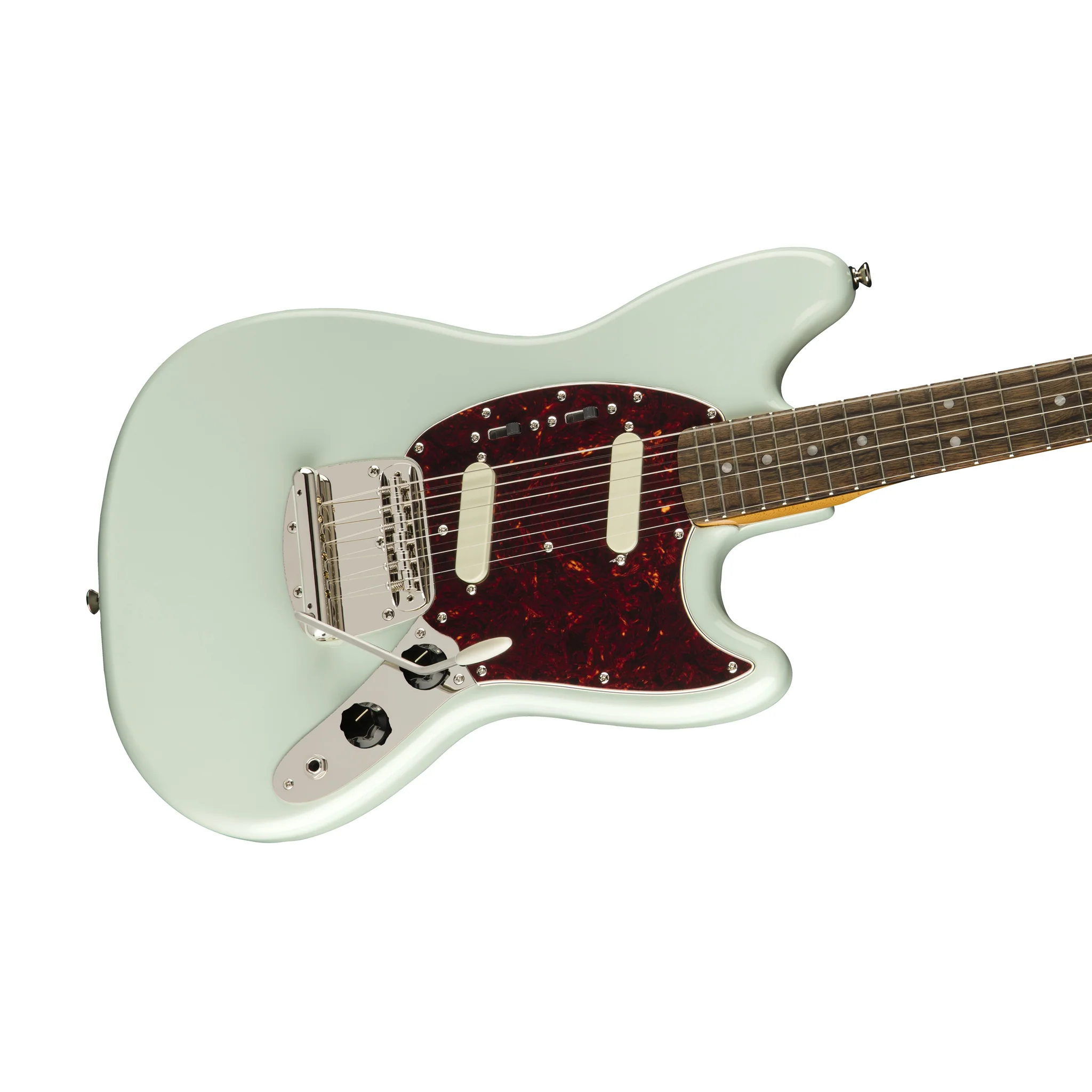 Squier Classic Vibe 60s Mustang Electric Guitar, Laurel FB, Sonic Blue - Image 5