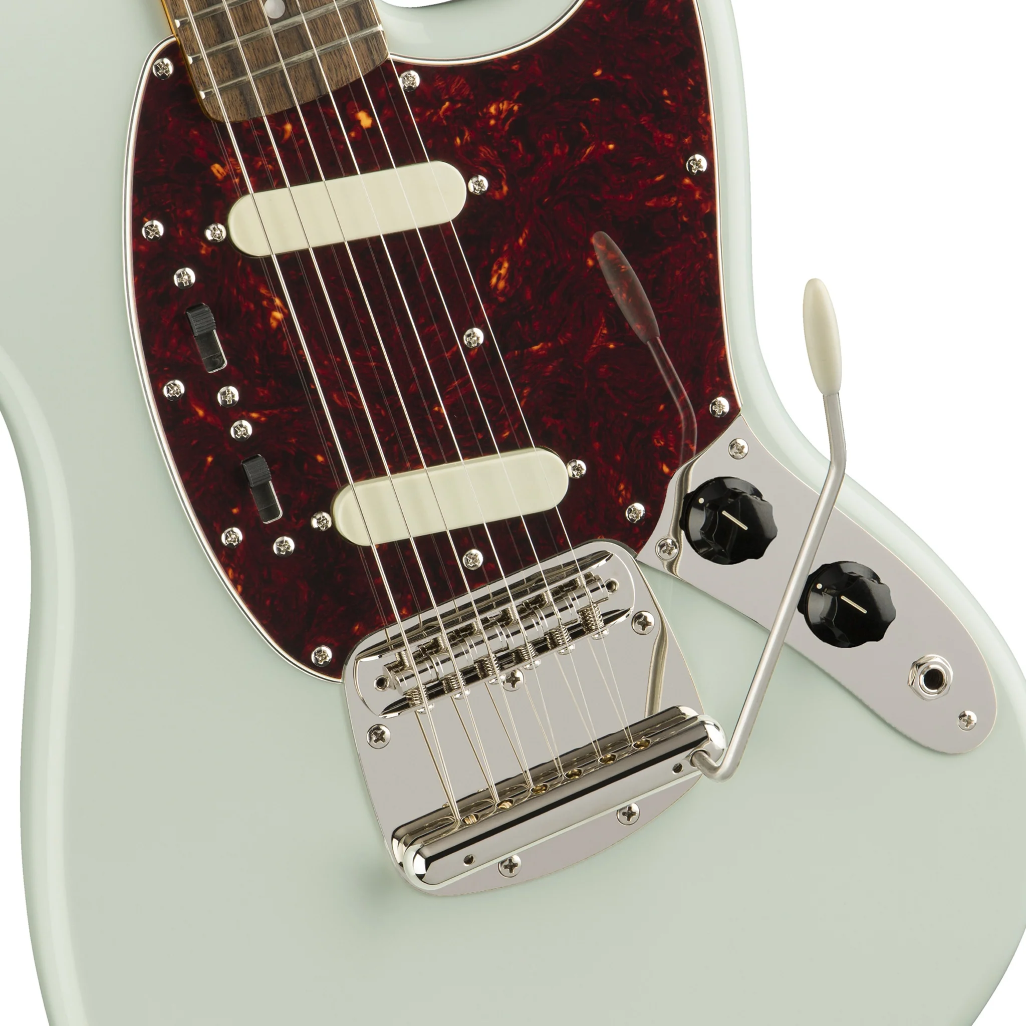 Squier Classic Vibe 60s Mustang Electric Guitar, Laurel FB, Sonic Blue - Image 6