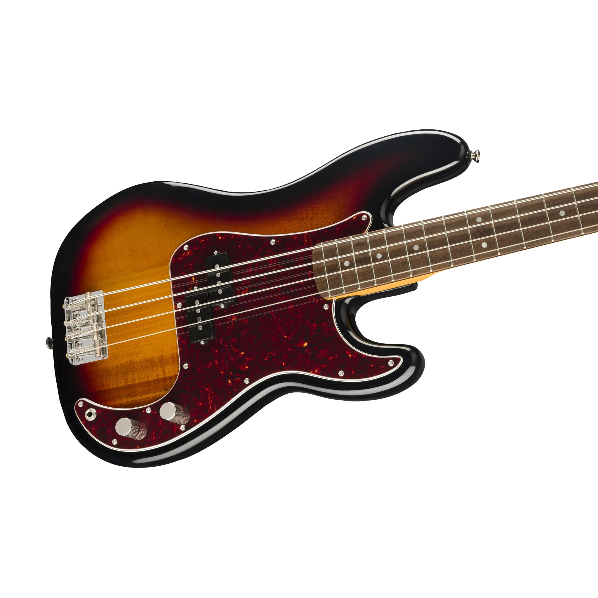Squier Classic Vibe 60s Precision Bass Guitar, Laurel FB, 3-Tone Sunburst - Image 3