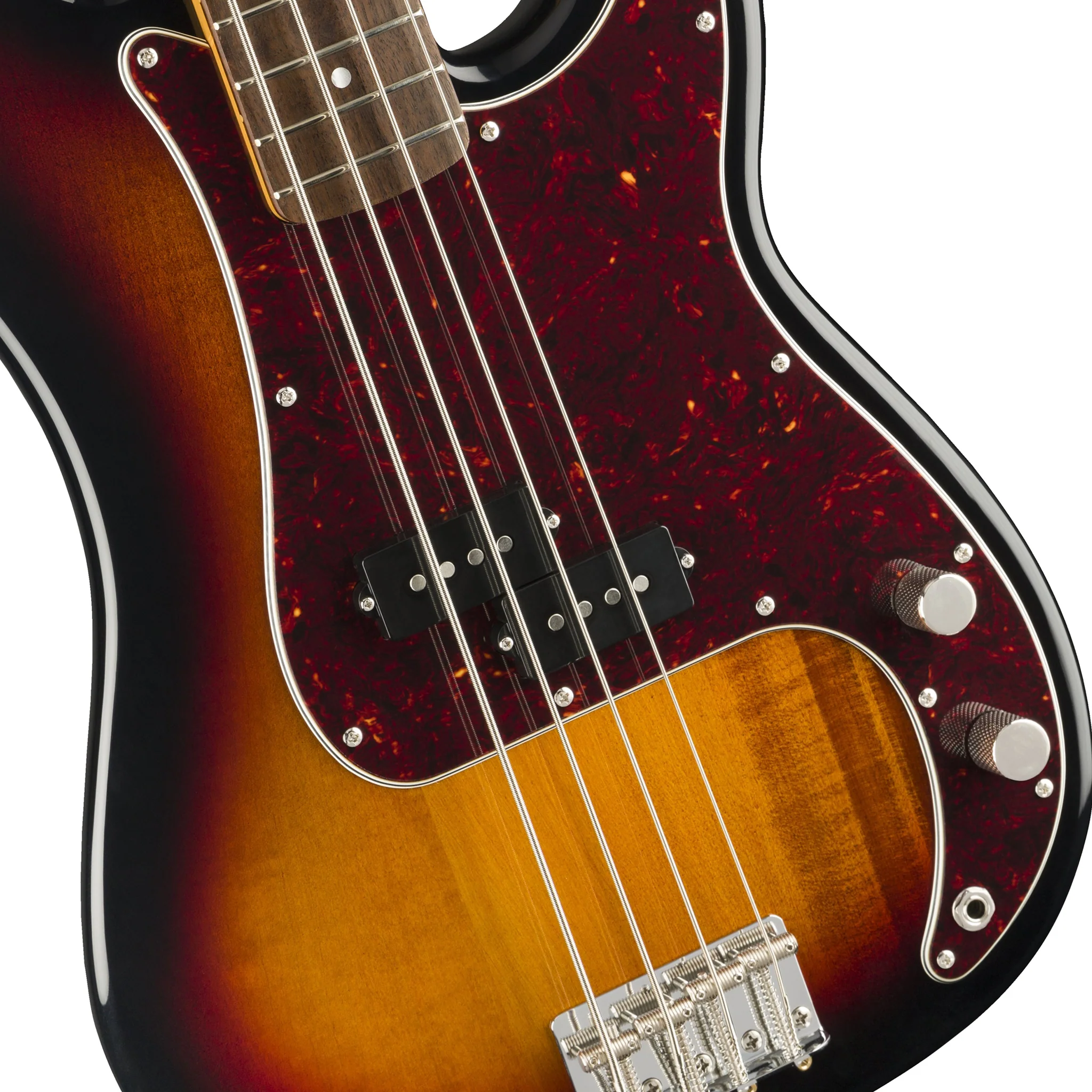 Squier Classic Vibe 60s Precision Bass Guitar, Laurel FB, 3-Tone Sunburst - Image 4