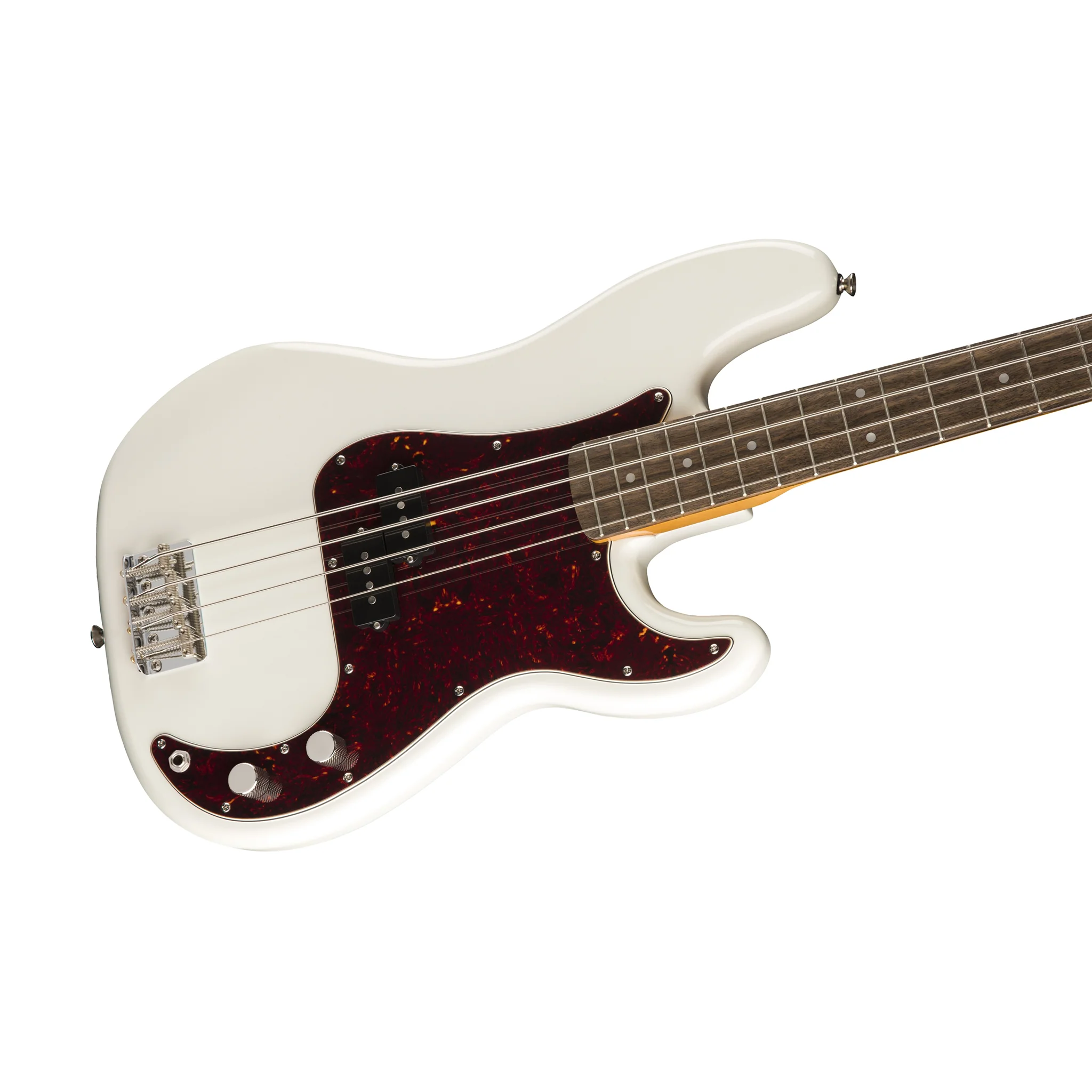 Squier Classic Vibe 60s Precision Bass Guitar, Laurel FB, Olympic White - Image 3