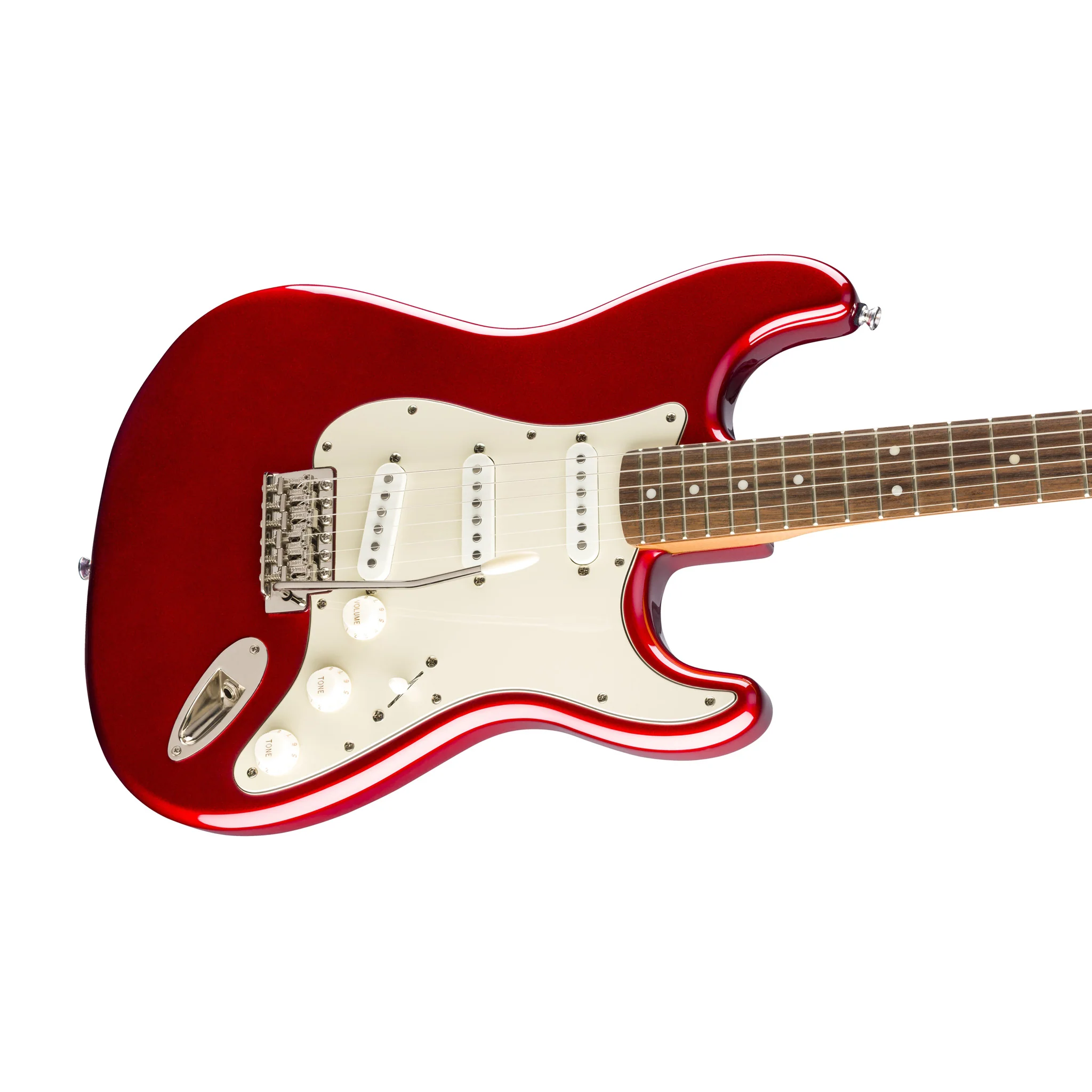Squier Classic Vibe 60s Stratocaster Electric Guitar, Laurel FB, Candy Apple Red - Image 5