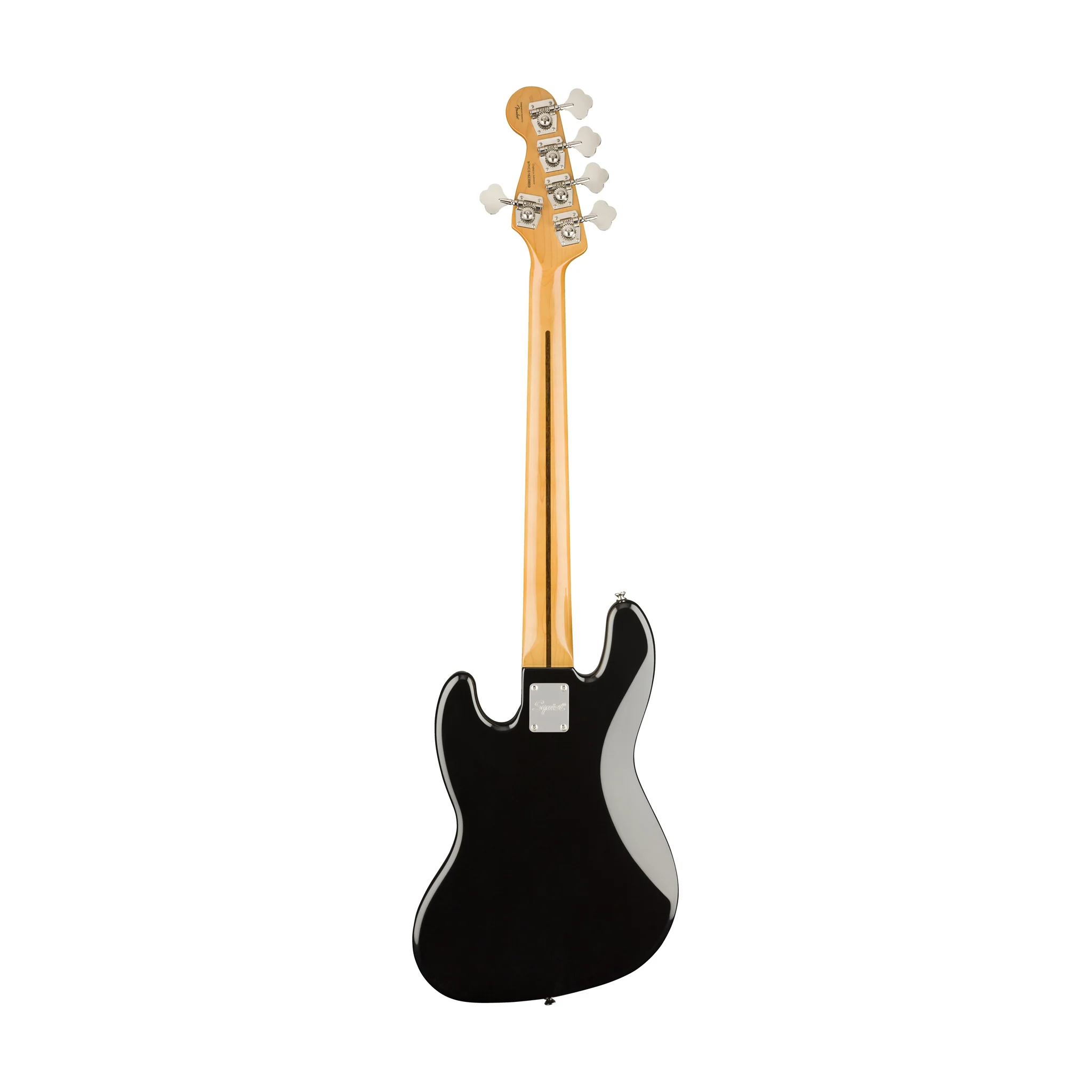 Squier Classic Vibe 70s Jazz 5-String Bass Guitar, Maple FB, Black - Image 2