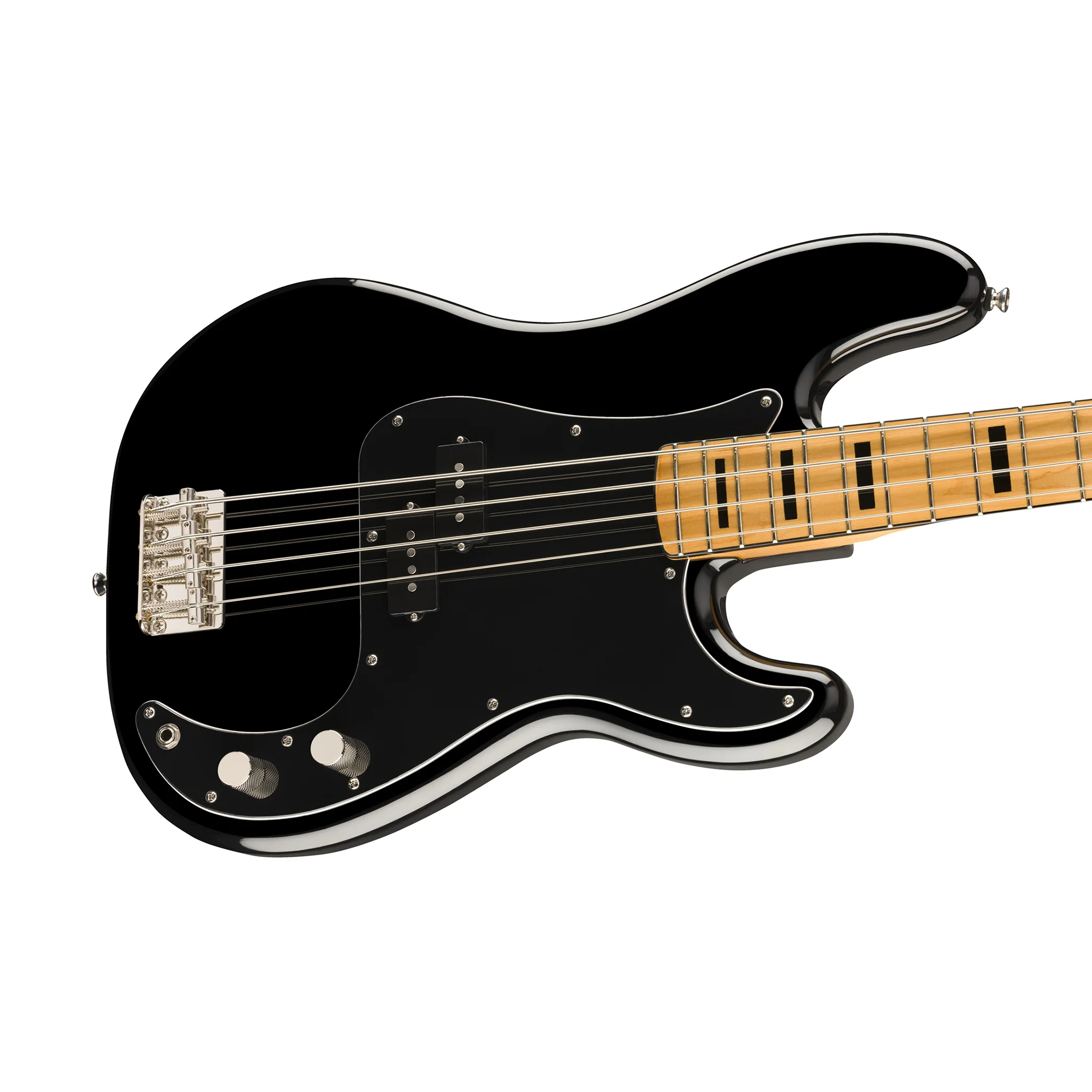 Squier Classic Vibe 70s Precision Bass Guitar, Maple FB, Black - Image 3