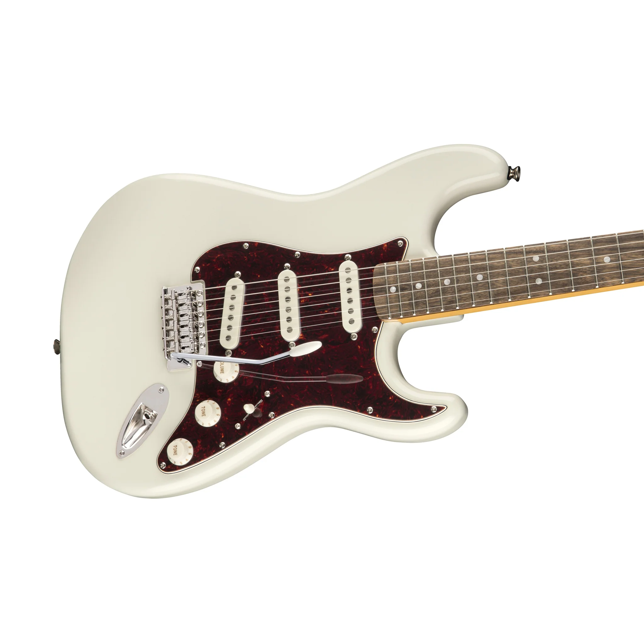 Squier Classic Vibe 70s Stratocaster Electric Guitar, Laurel FB, Olympic White - Image 5