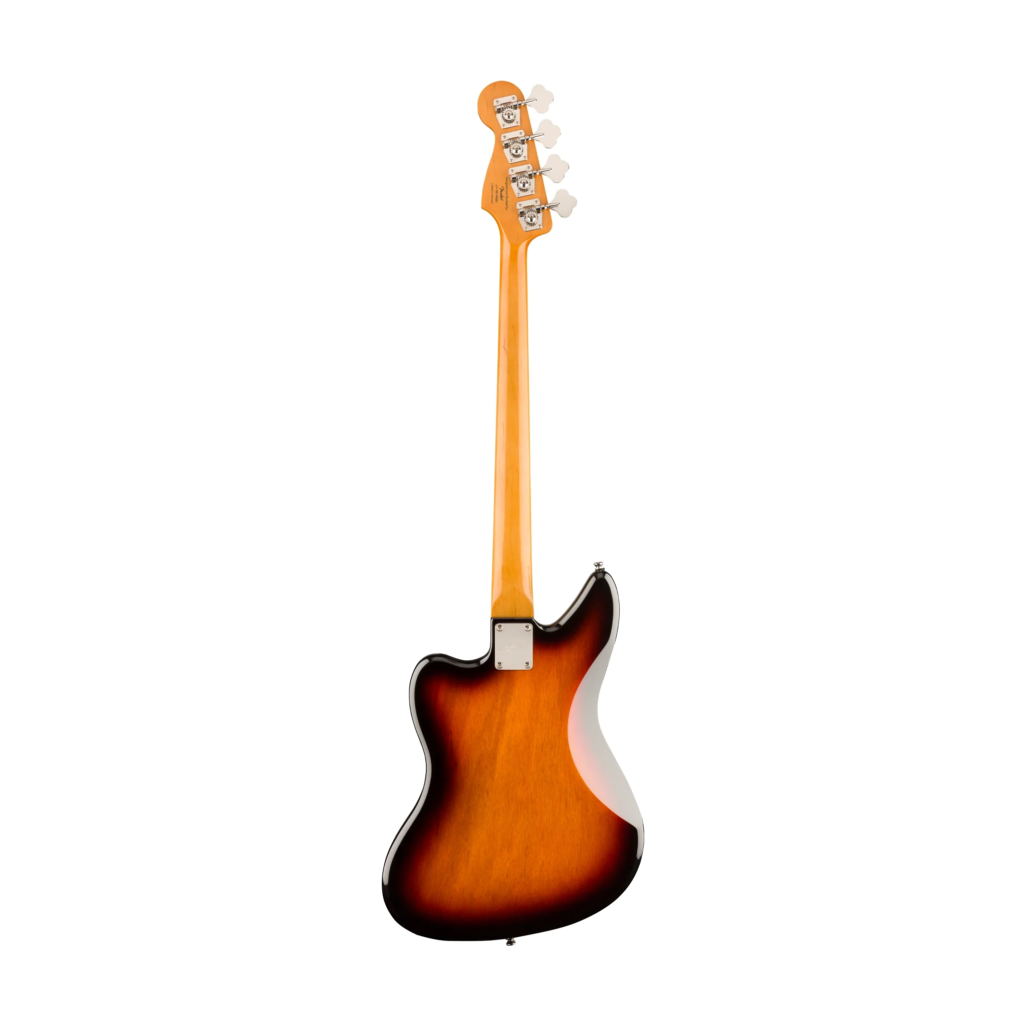 Squier Classic Vibe Jaguar Bass Guitar, Laurel FB, 3-Tone Sunburst - Image 2