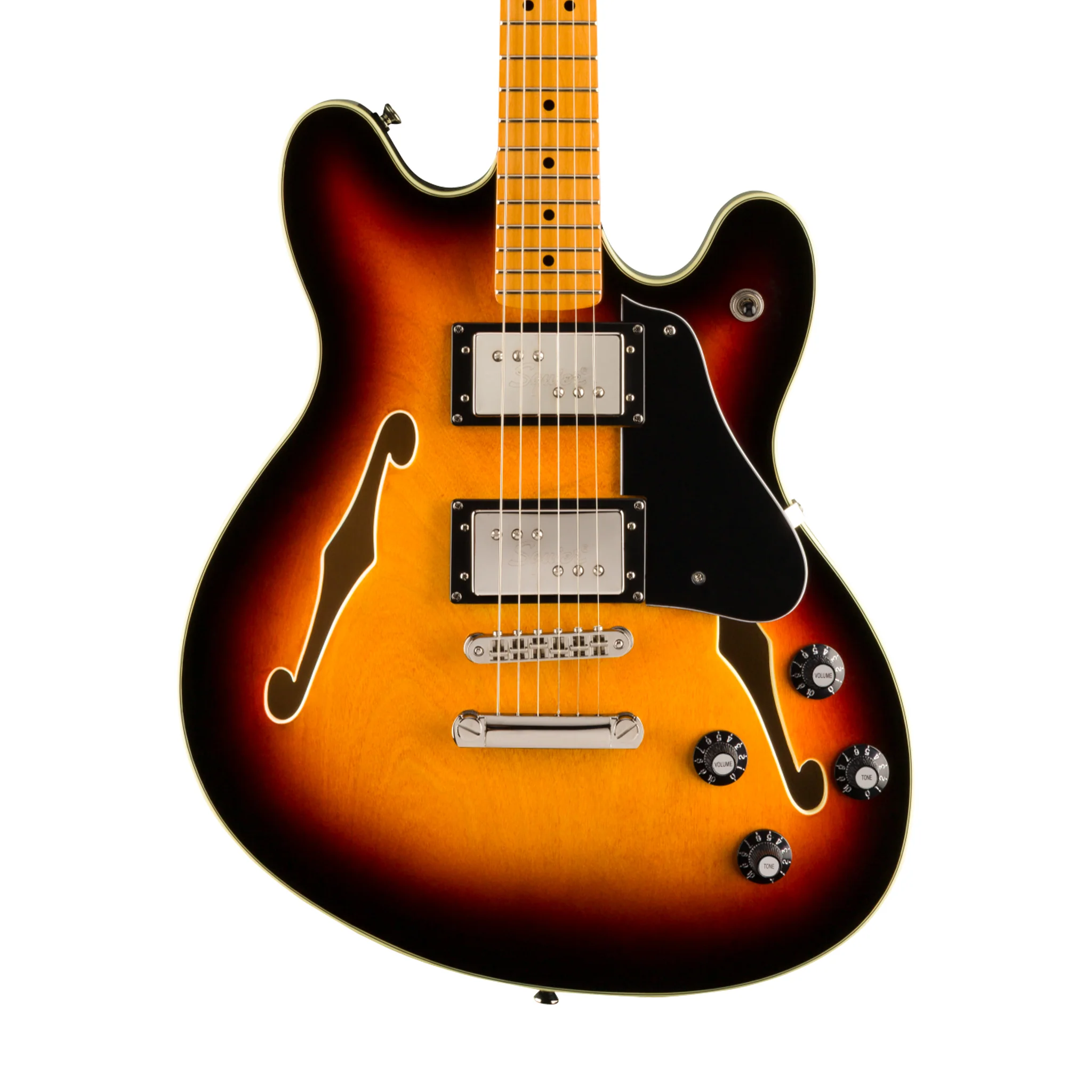 Squier Classic Vibe Starcaster Electric Guitar, Maple FB, 3-Tone Sunburst - Image 3