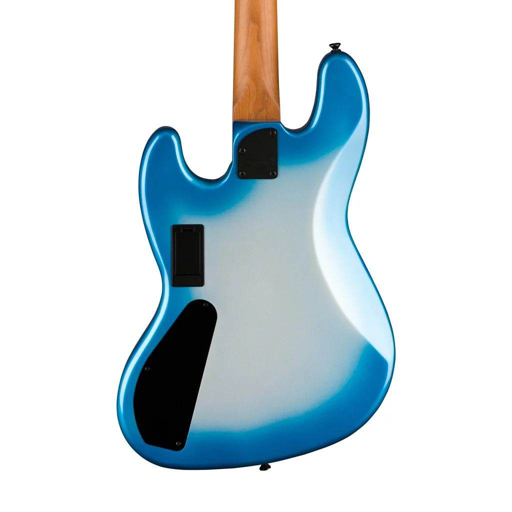 Squier Contemporary Active Jazz Bass HH Bass Guitar, Sky Burst Metallic - Image 4